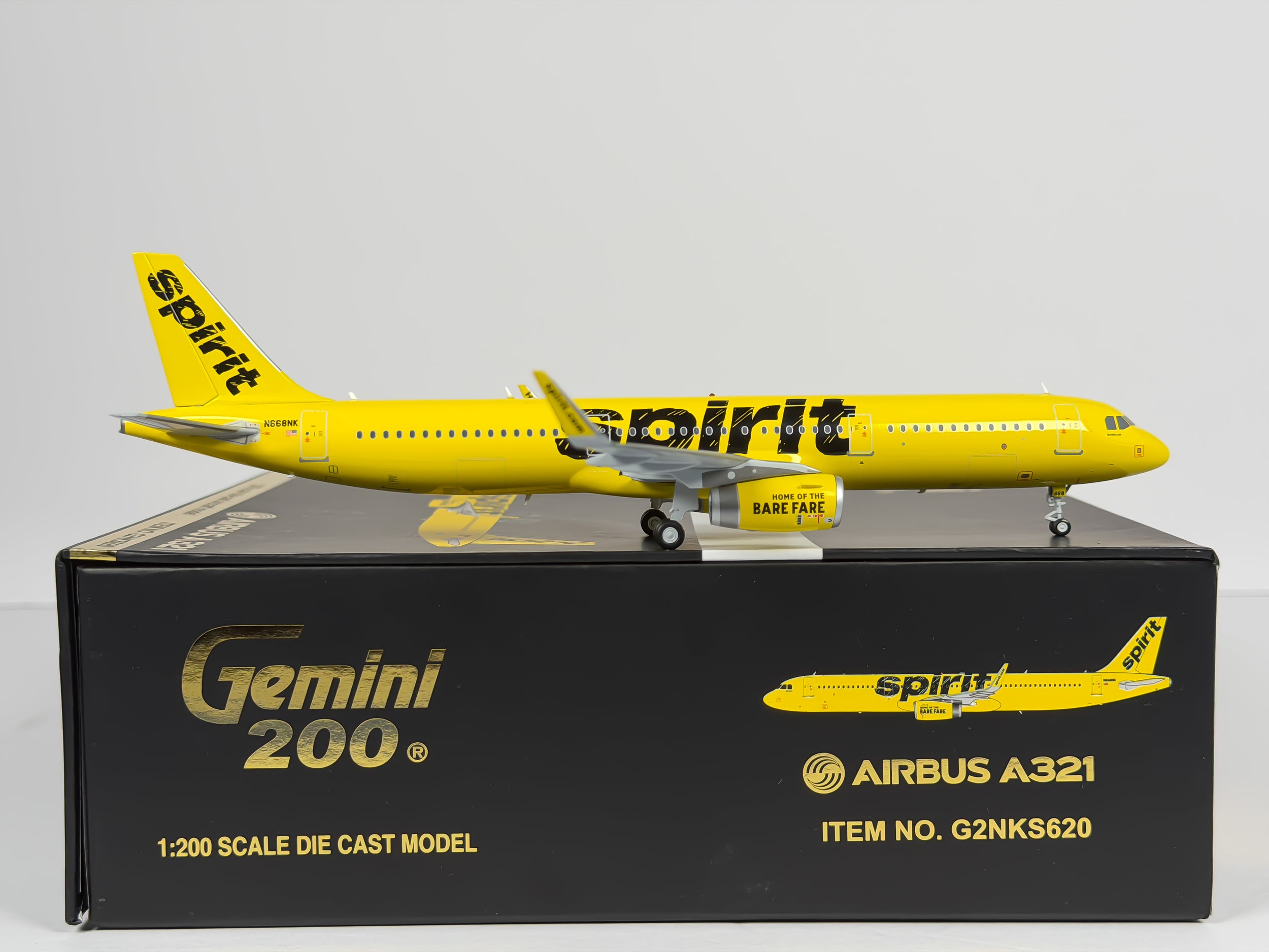 Spirit Airlines Airbus A321 1:200 Gemini Jets N668NK (G2NKS620)