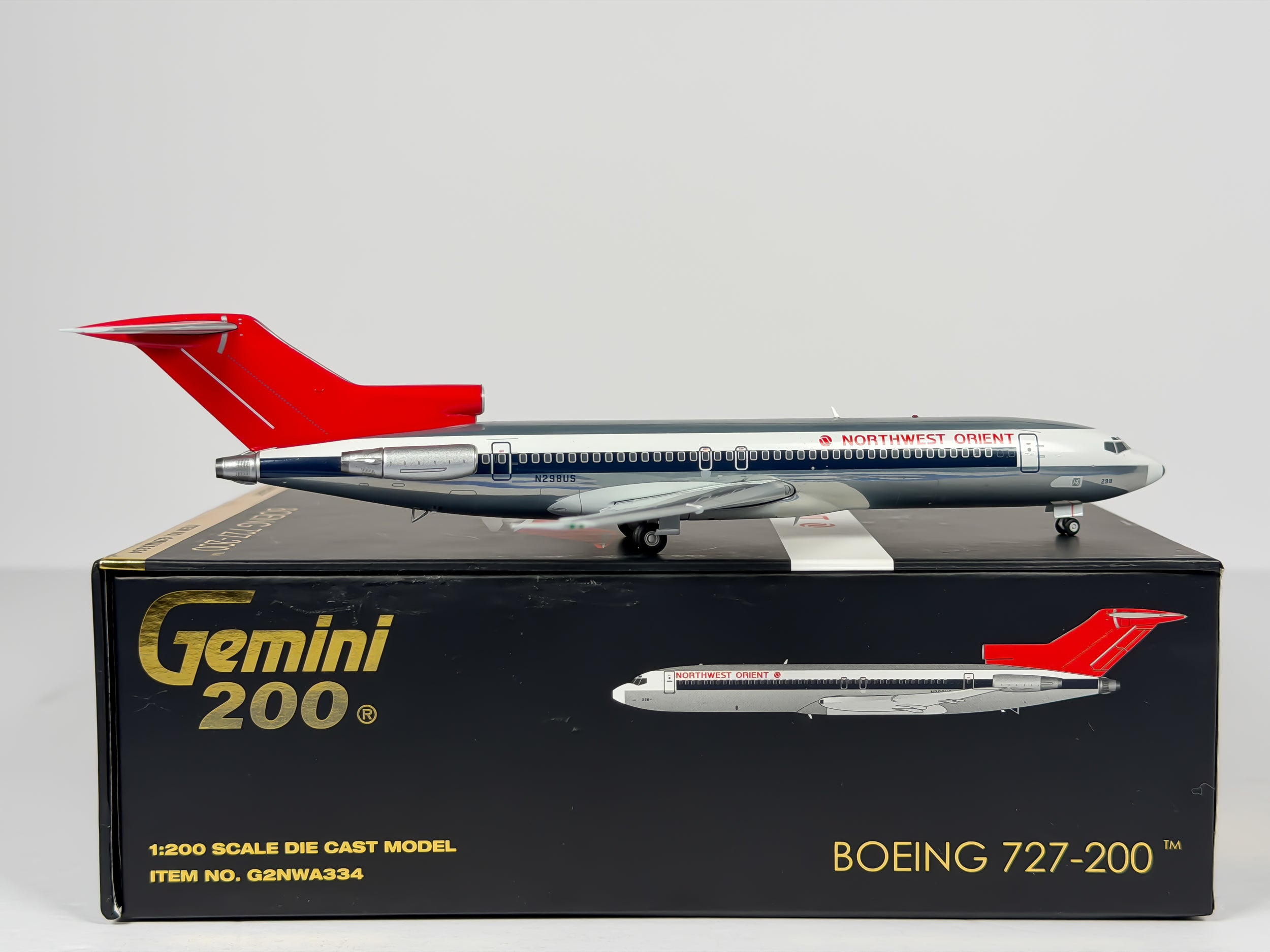 Northwest Orient Boeing 727-200 1:200 Gemini Jets N298US (G2NWA334)