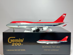 Northwest Airlines Boeing 747-400 1:200 Gemini Jets N675NW (G2NWA607)