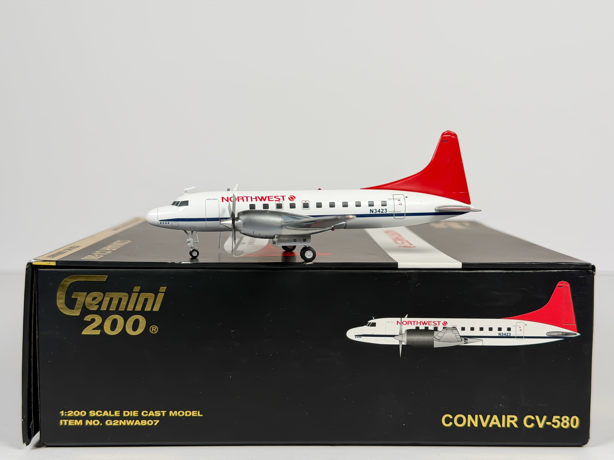 Northwest Airlines Convair CV-580 1:200 Gemini Jets N3423 (G2NWA807)