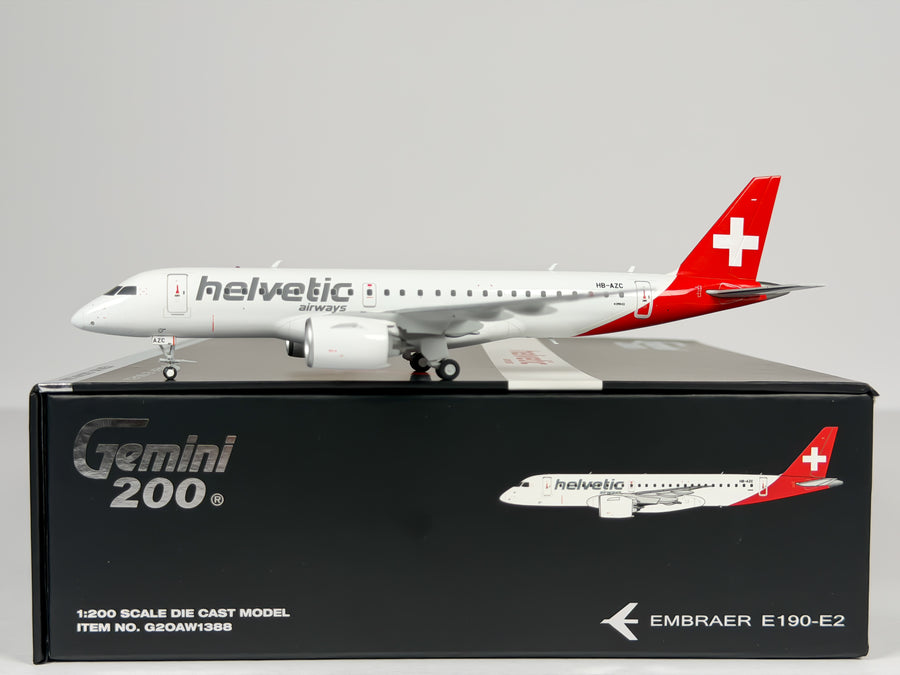 Helvetic Embraer E195-E2 1:200 Gemini Jets HB-AZC (G2OAW1388)