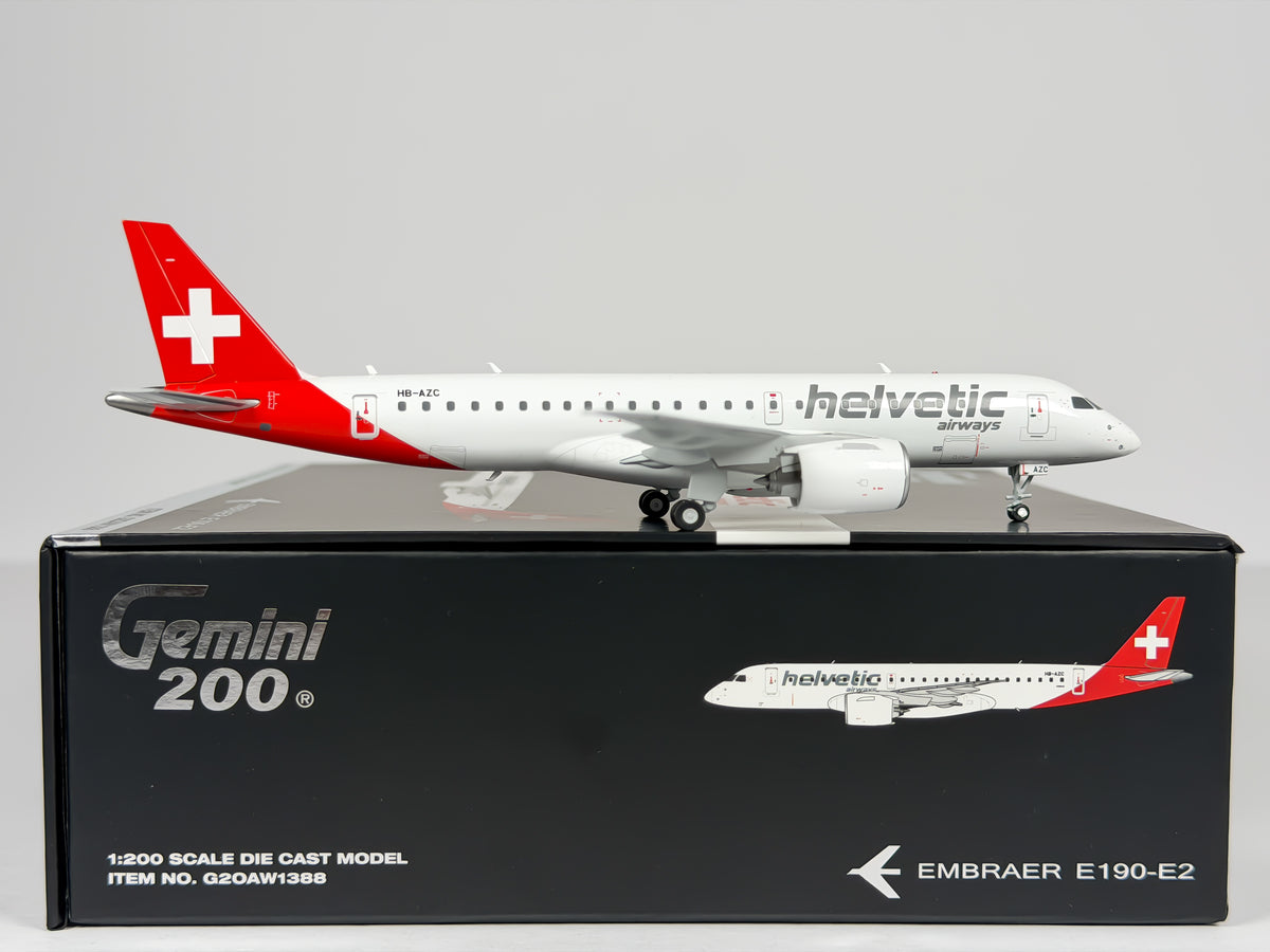 Helvetic Embraer E195-E2 1:200 Gemini Jets HB-AZC (G2OAW1388)