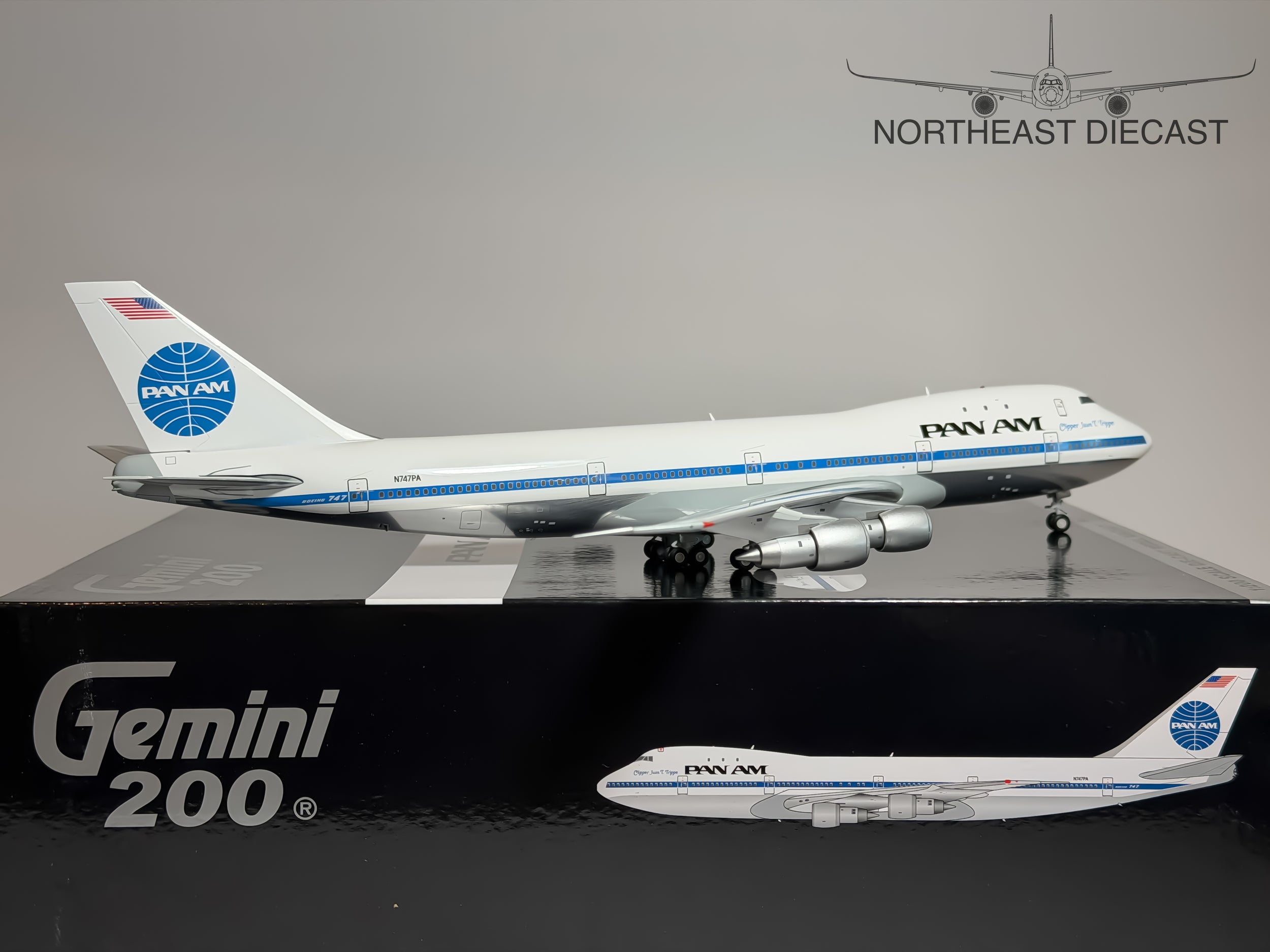 Pan American Boeing 747-100 1:200 Gemini Jets N747PA (G2PAA1248)