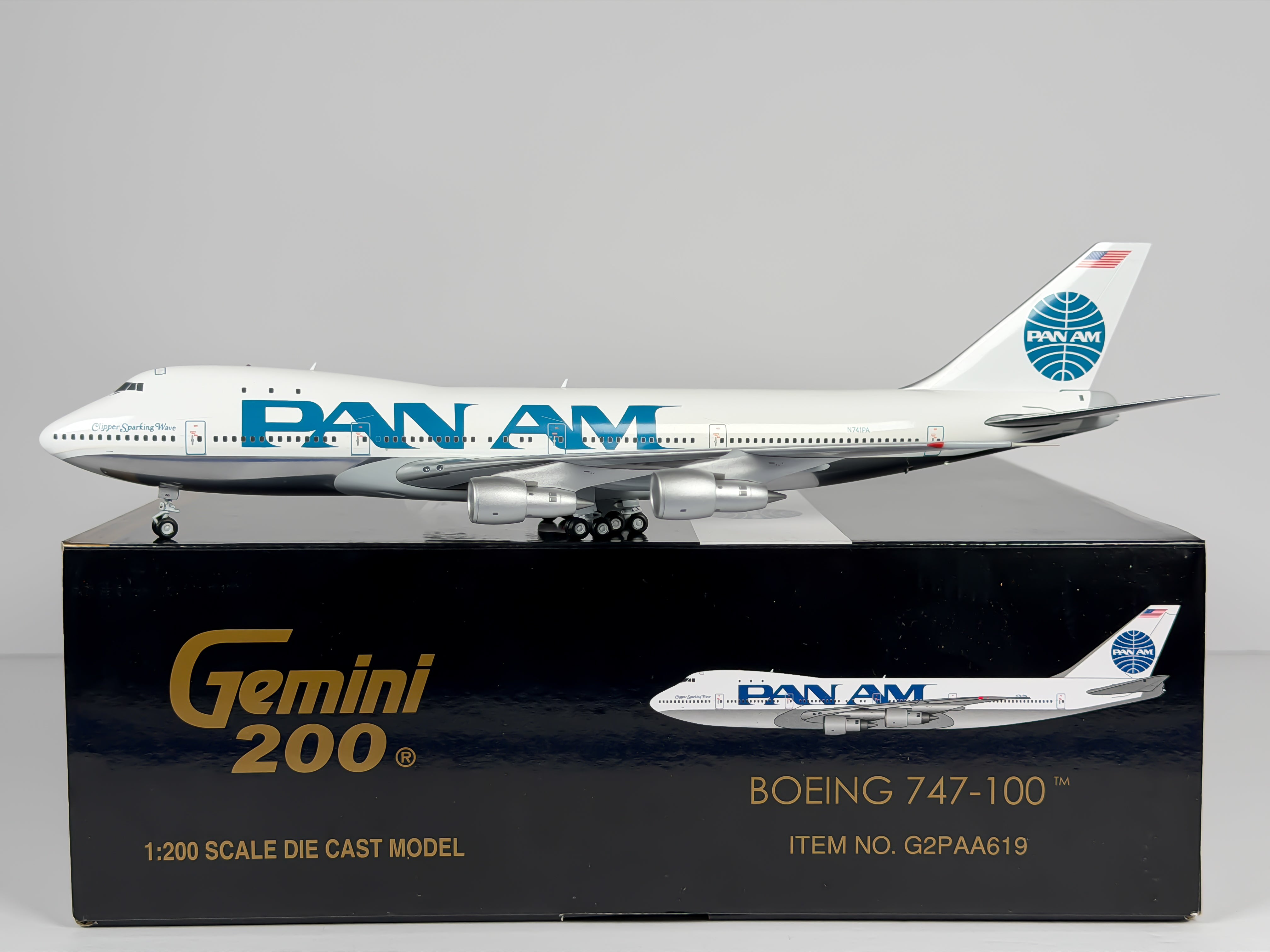 Pan American Boeing 747-100 1:200 Gemini Jets N741PA (G2PAA619)