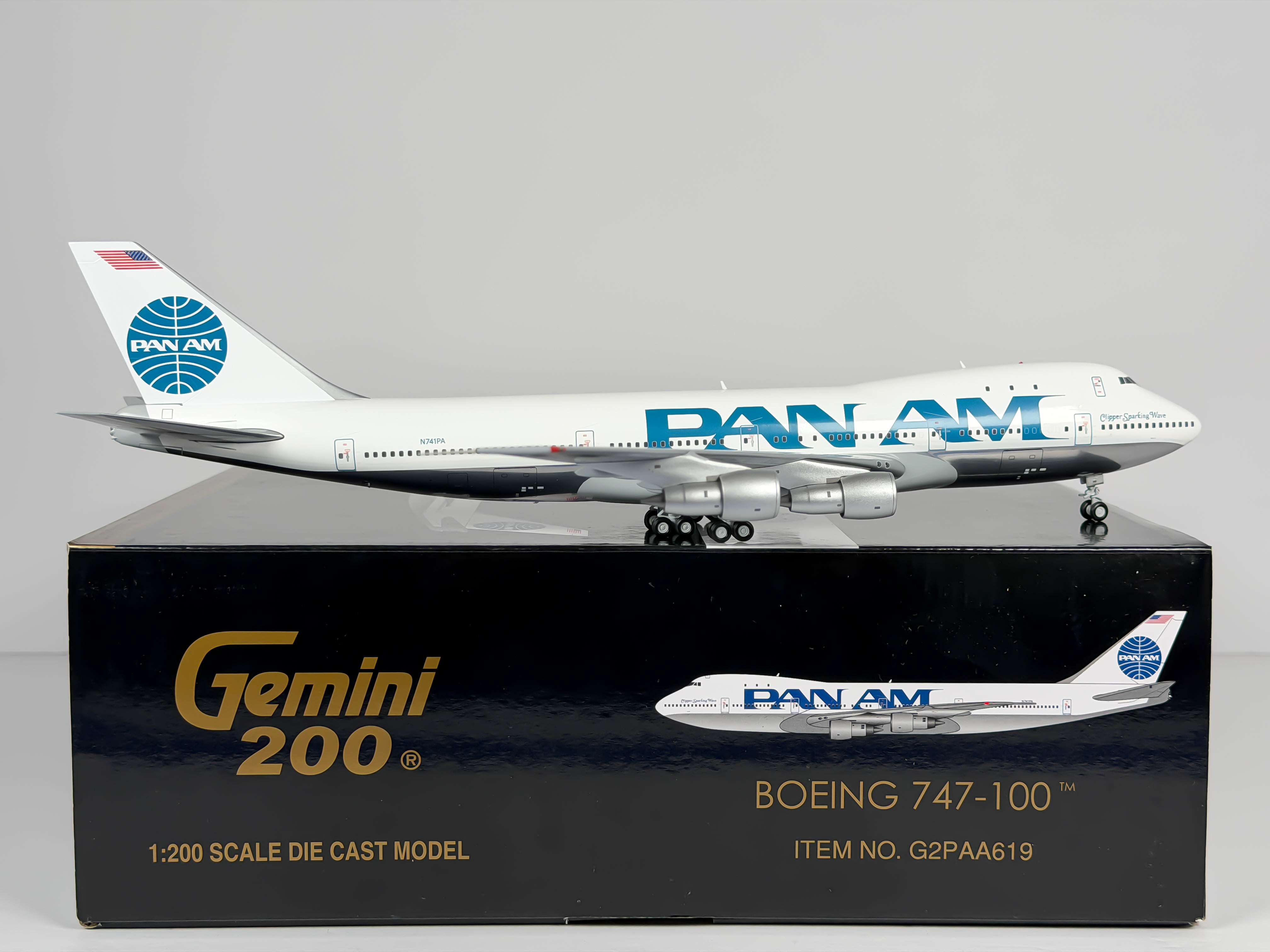 Pan American Boeing 747-100 1:200 Gemini Jets N741PA (G2PAA619)