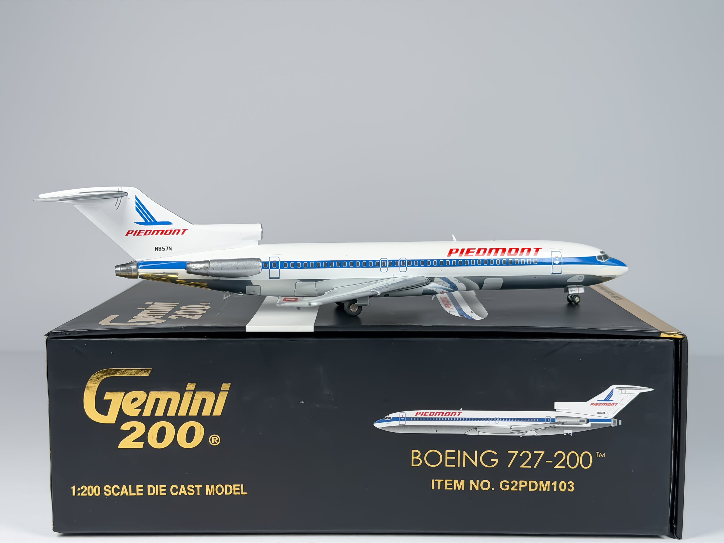 Piedmont Airlines Boeing 727-200 1:200 Gemini Jets N857N (G2PDM103)