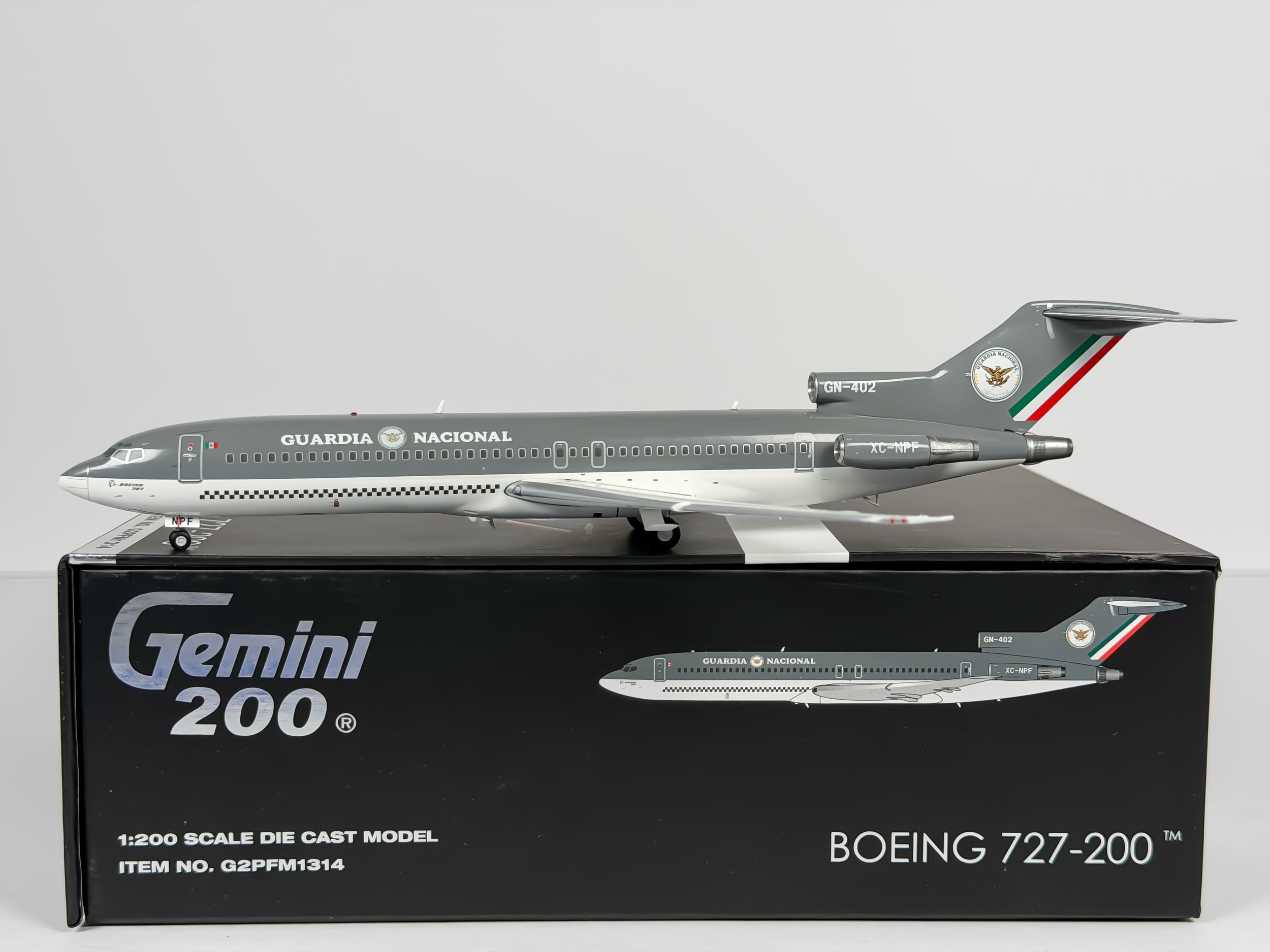 Mexican National Guard Boeing 727-200 1:200 Gemini Jets XC-NPF (G2PFM1314)