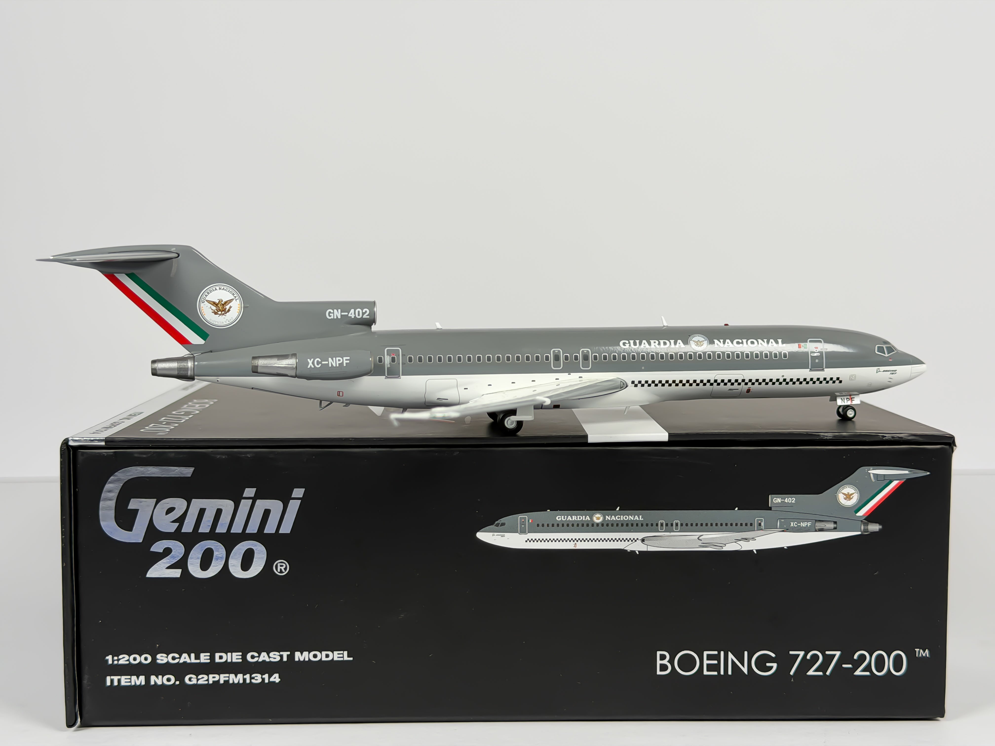 Mexican National Guard Boeing 727-200 1:200 Gemini Jets XC-NPF (G2PFM1314)