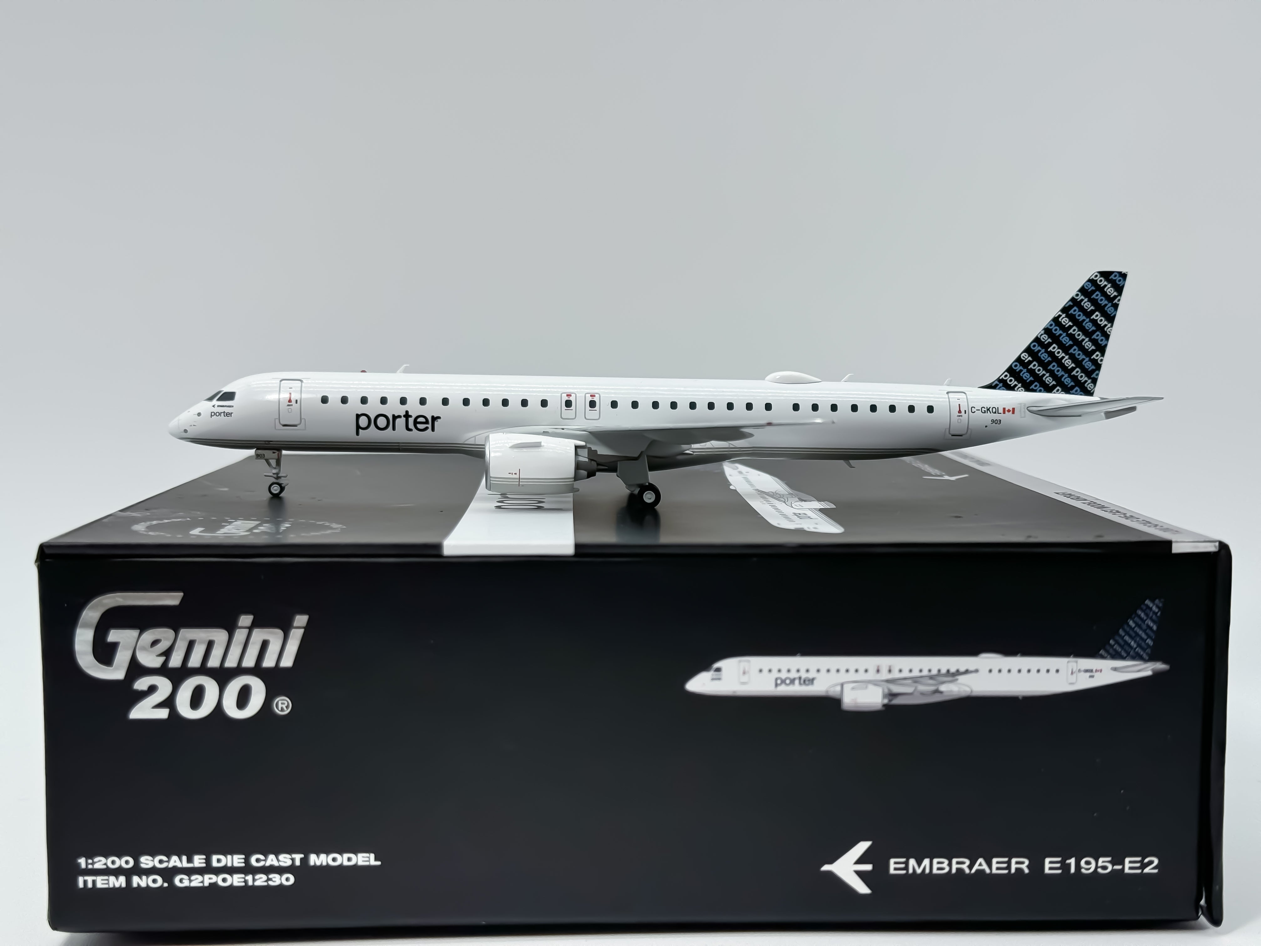 Porter Airlines Embraer E195-E2 1:200 Gemini Jets C-GKQL (G2POE1230)