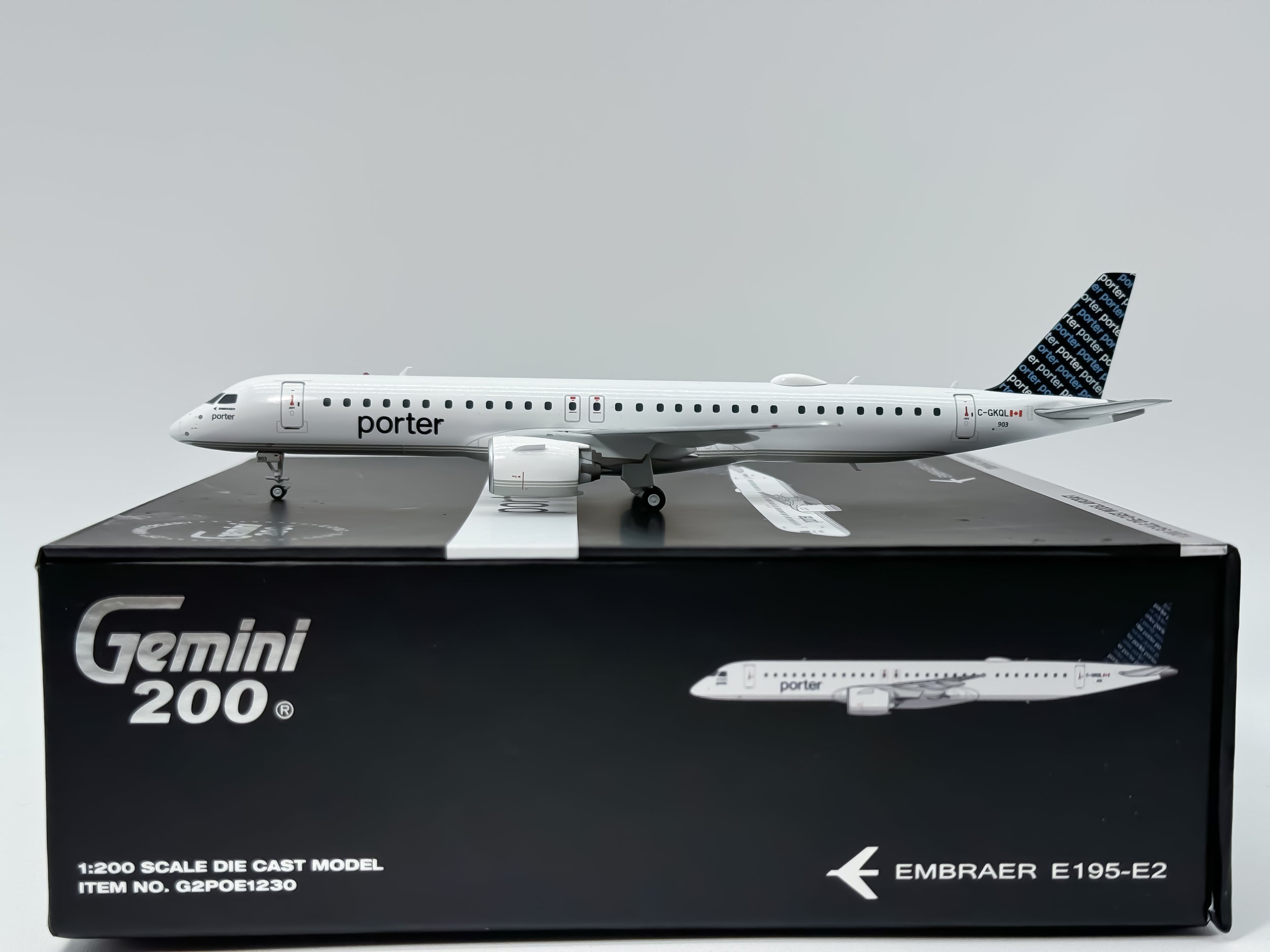 Porter Airlines Embraer E195-E2 1:200 Gemini Jets C-GKQL (G2POE1230)