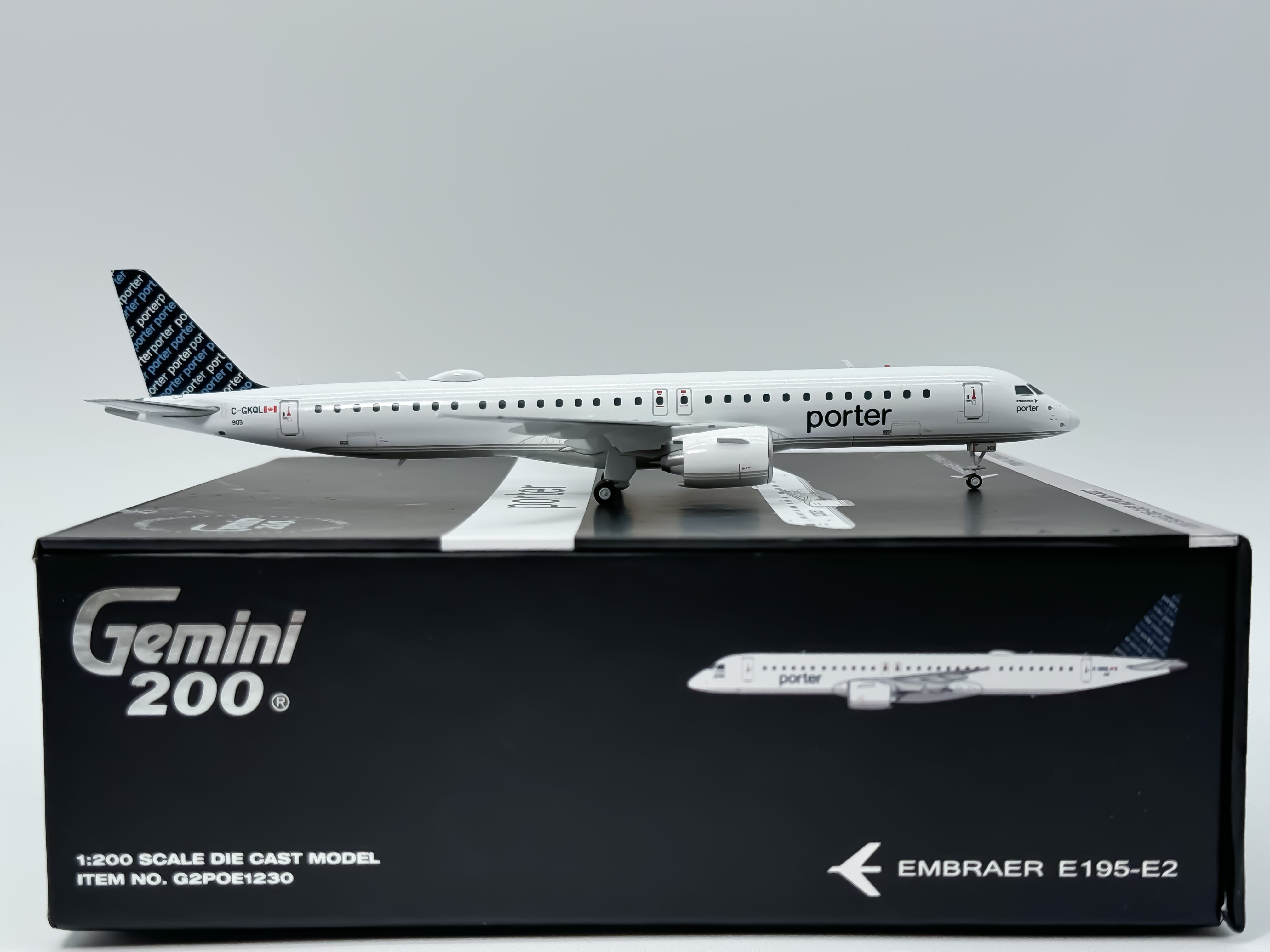 Porter Airlines Embraer E195-E2 1:200 Gemini Jets C-GKQL (G2POE1230)