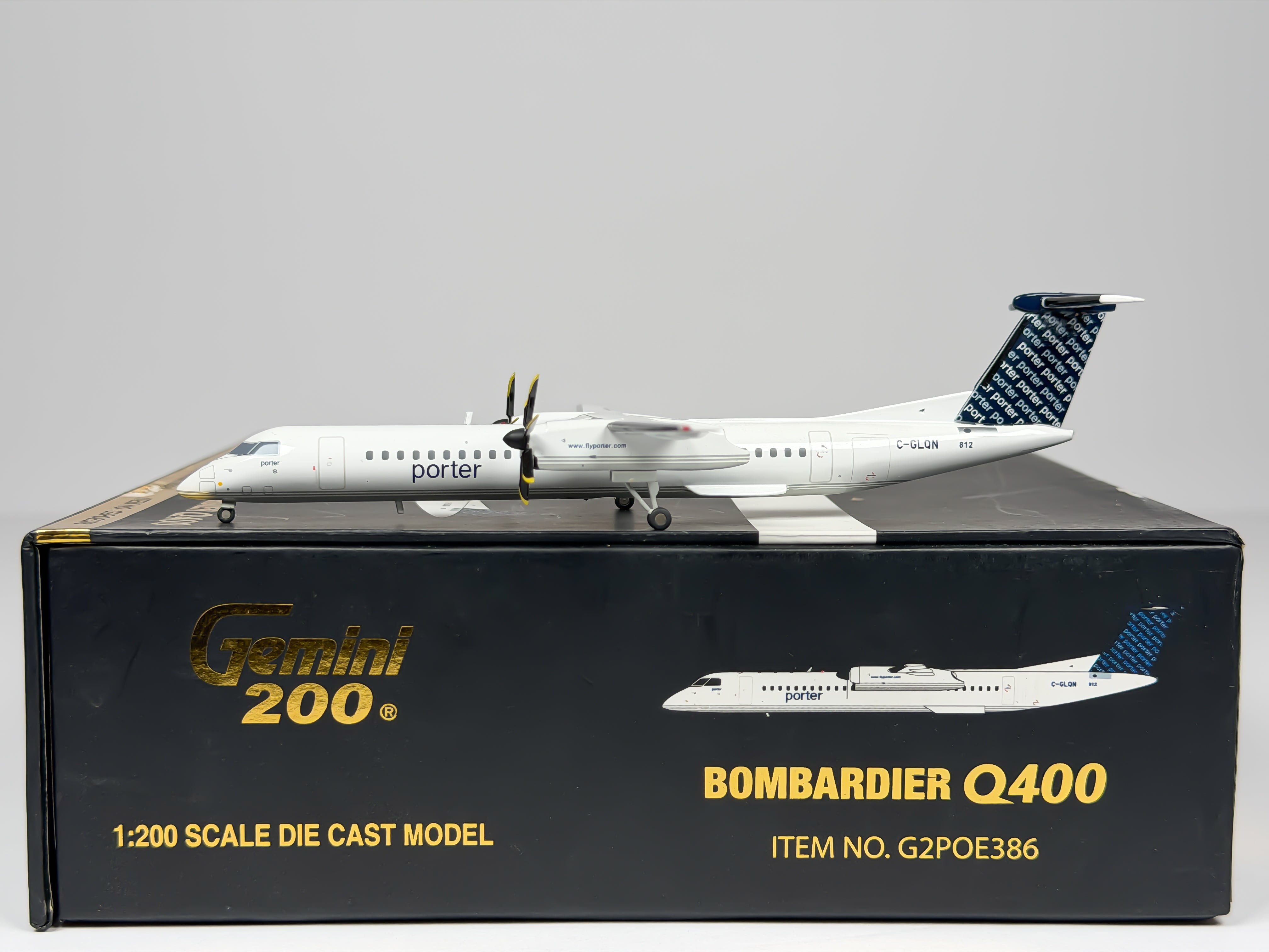 Porter Airlines De Havilland Q400 1:200 Gemini Jets C-GLQN (G2POE386)