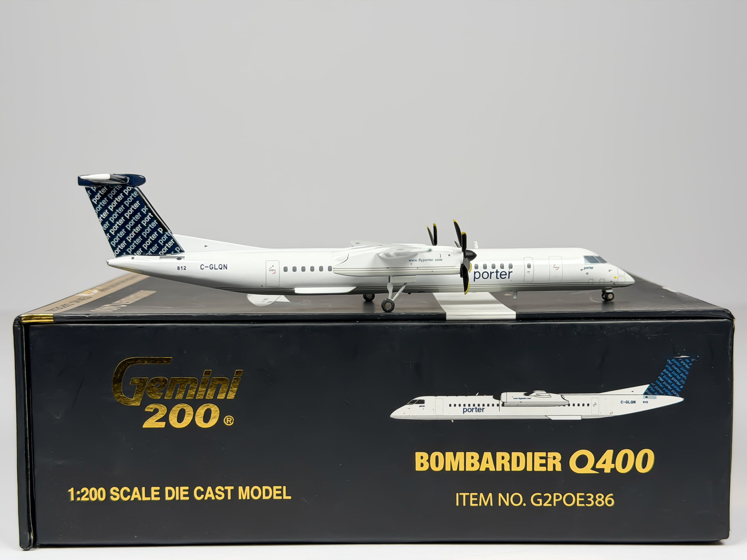 Porter Airlines De Havilland Q400 1:200 Gemini Jets C-GLQN (G2POE386)