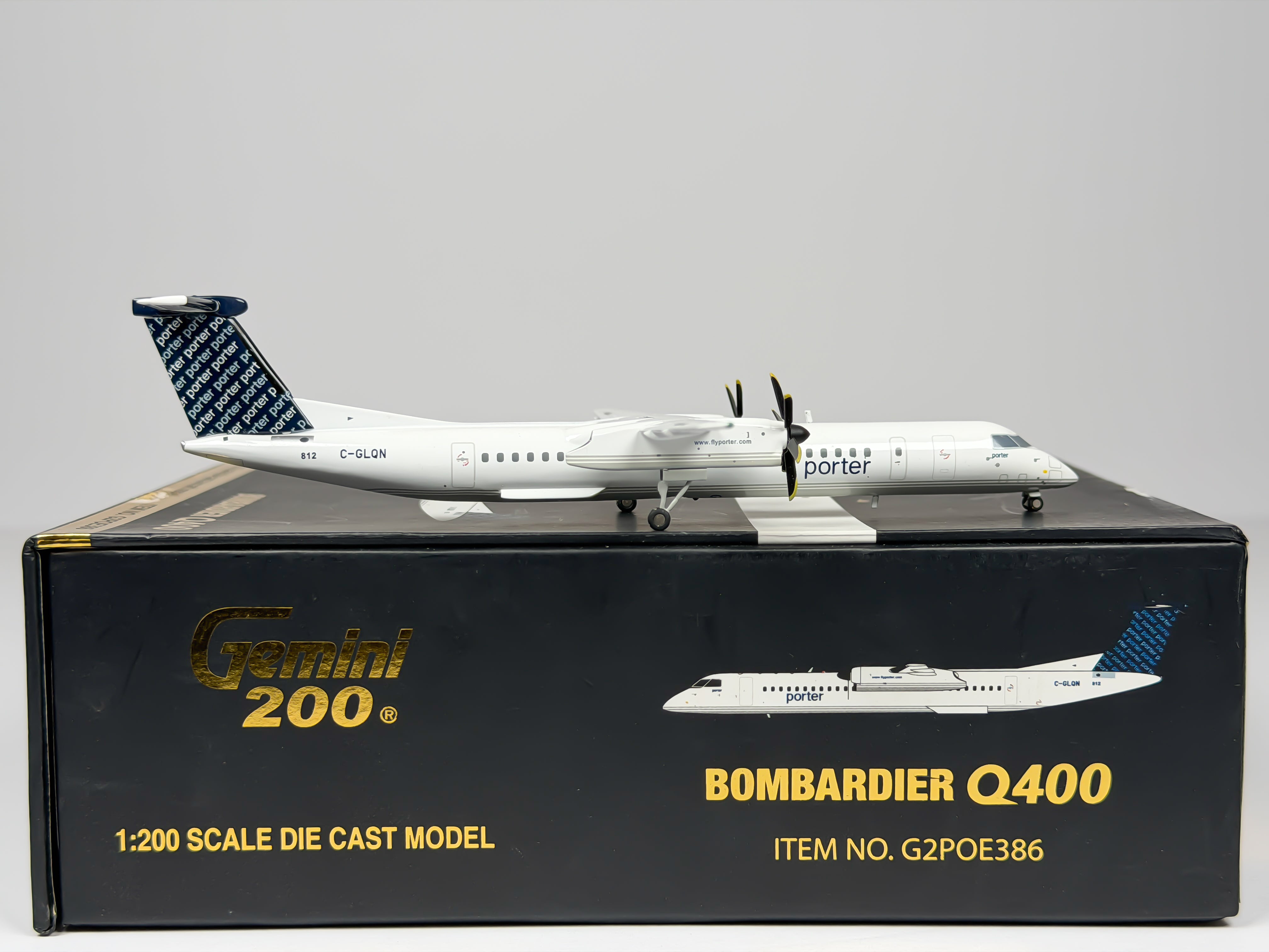 Porter Airlines De Havilland Q400 1:200 Gemini Jets C-GLQN (G2POE386)