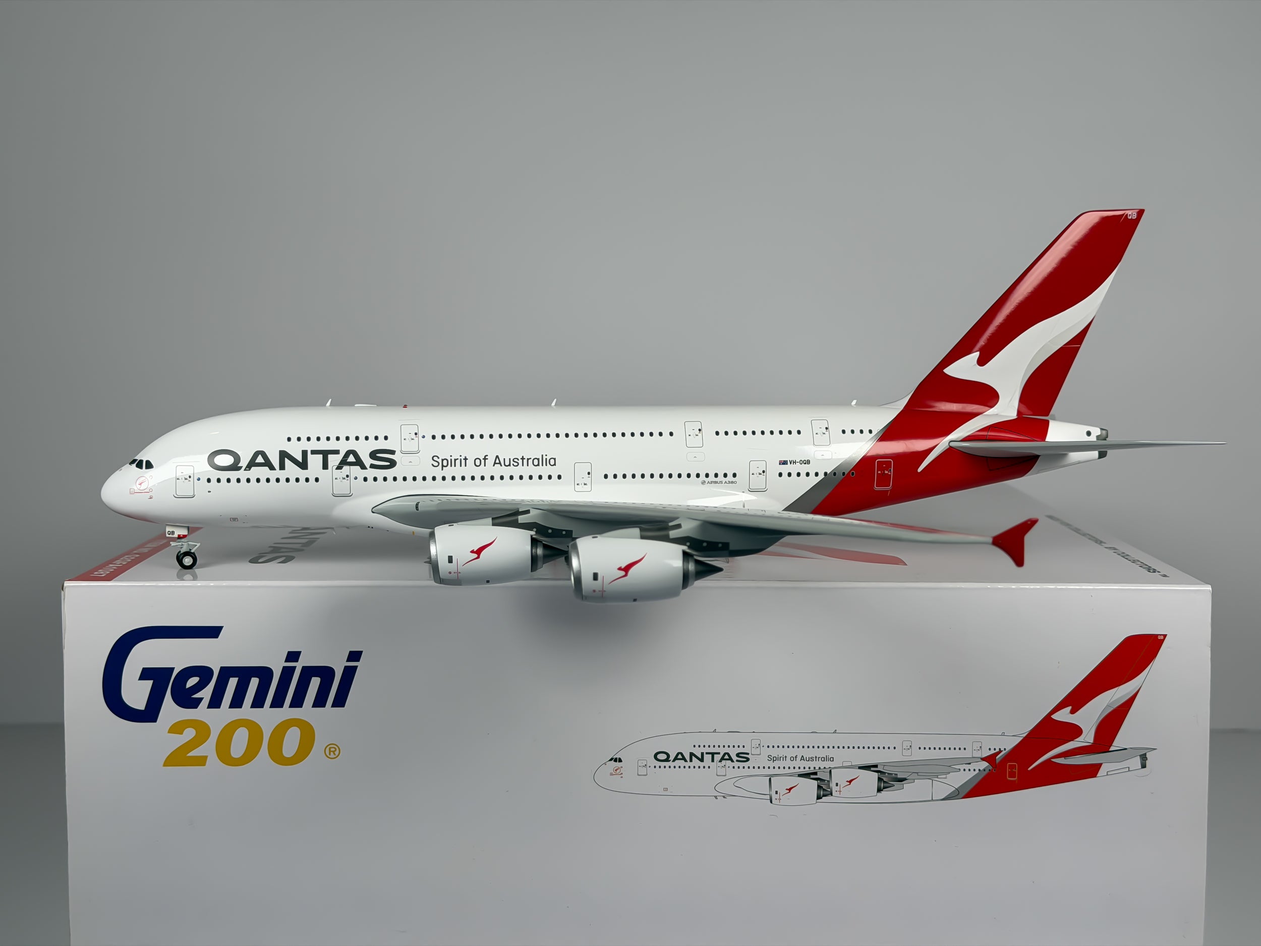 Qantas Airways Airbus A380-800 1:200 Gemini Jets VH-OQB (G2QFA1087)