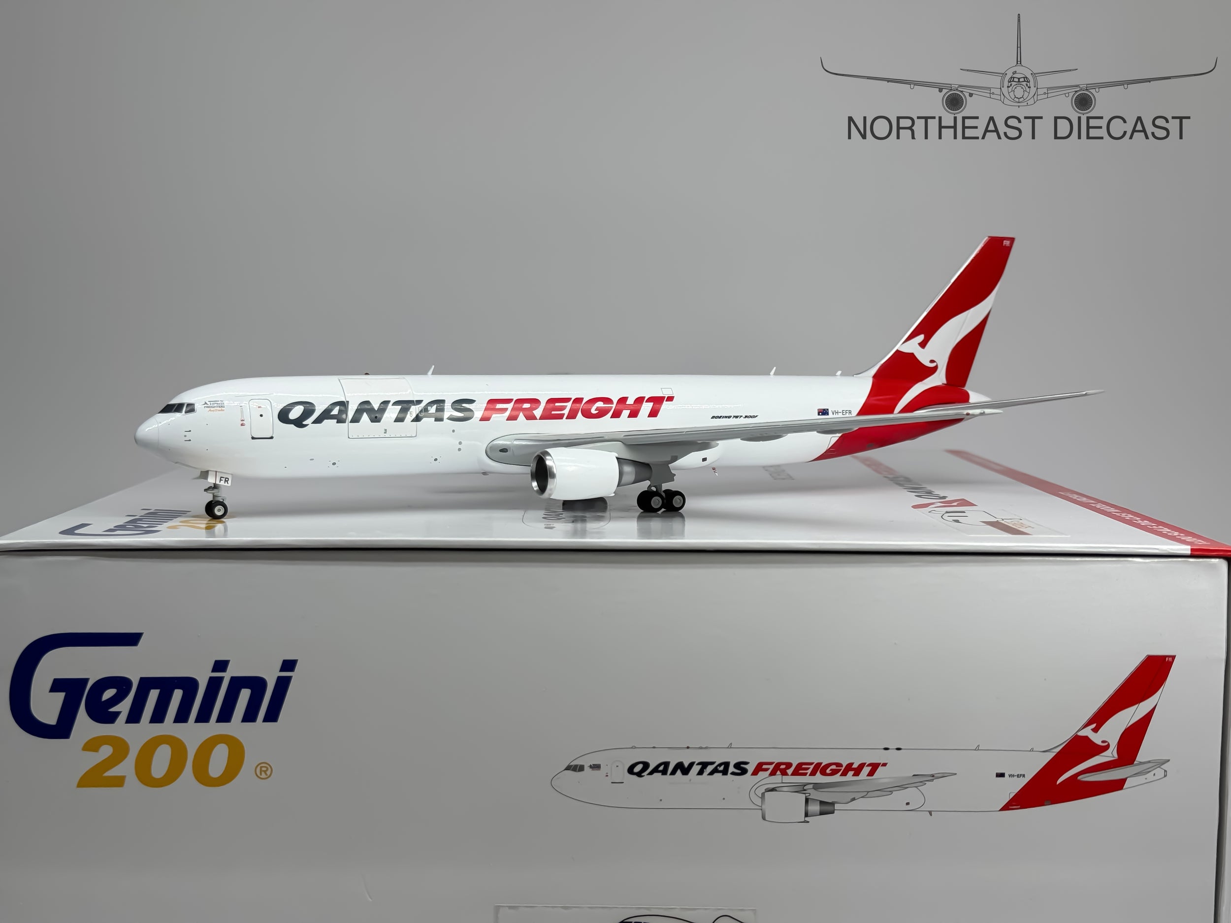 Qantas Freight Boeing 767-300ERF 1:200 Gemini Jets VH-EFR (G2QFA1172)