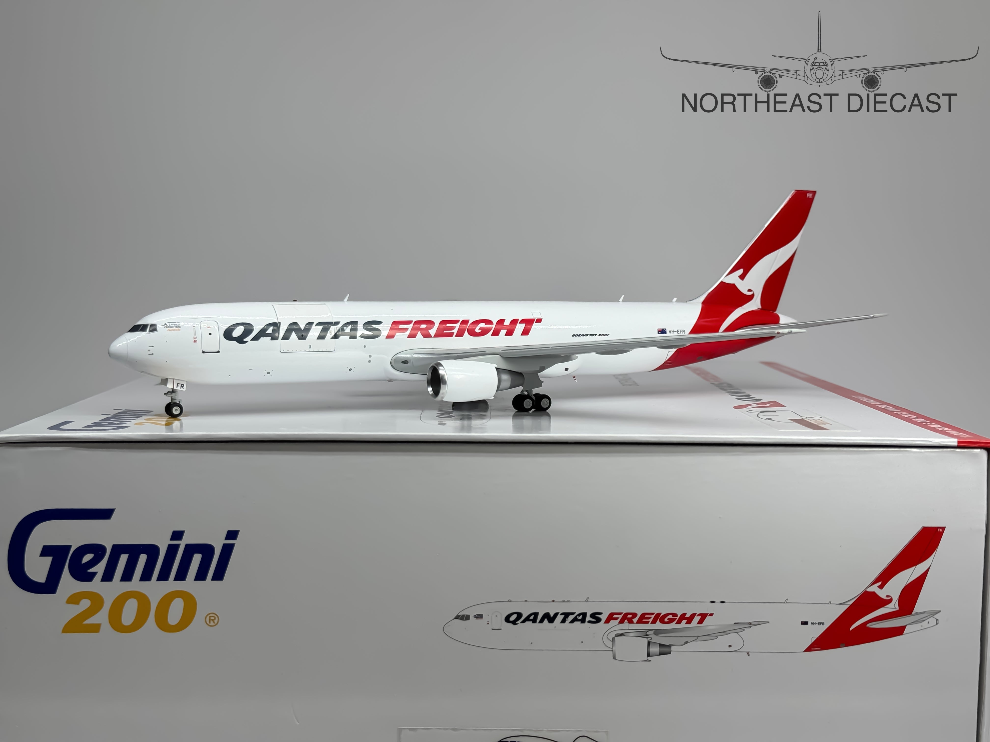 Qantas Freight Boeing 767-300ERF 1:200 Gemini Jets VH-EFR (G2QFA1172)