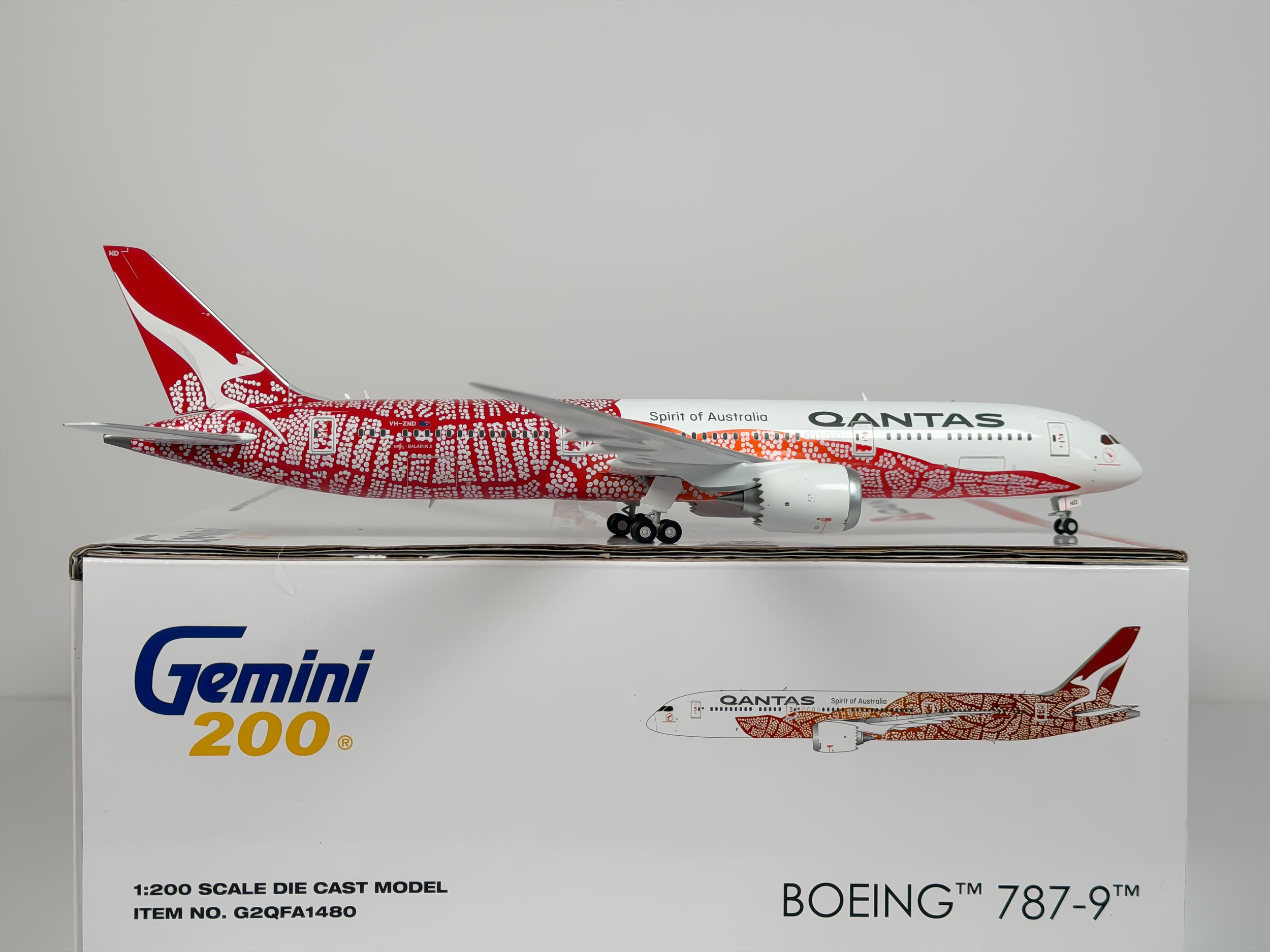 Qantas Airways Boeing 787-9 1:200 Gemini Jets VH-ZND (G2QFA1480)