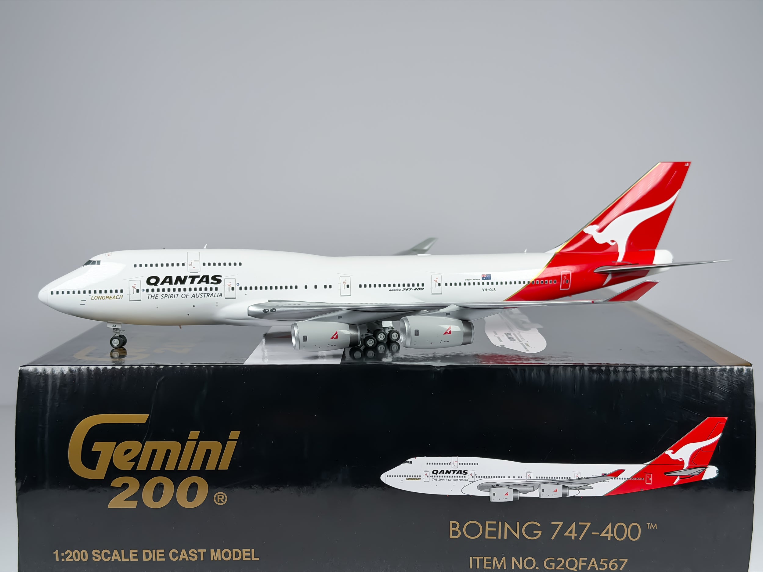 Qantas Airways Boeing 747-400 1:200 Gemini Jets VH-OJA (G2QFA567)