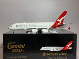 Gemini Jets 1:200 Qantas Airways Airbus A380-800 VH-OQF Silver Roo G2QFA748