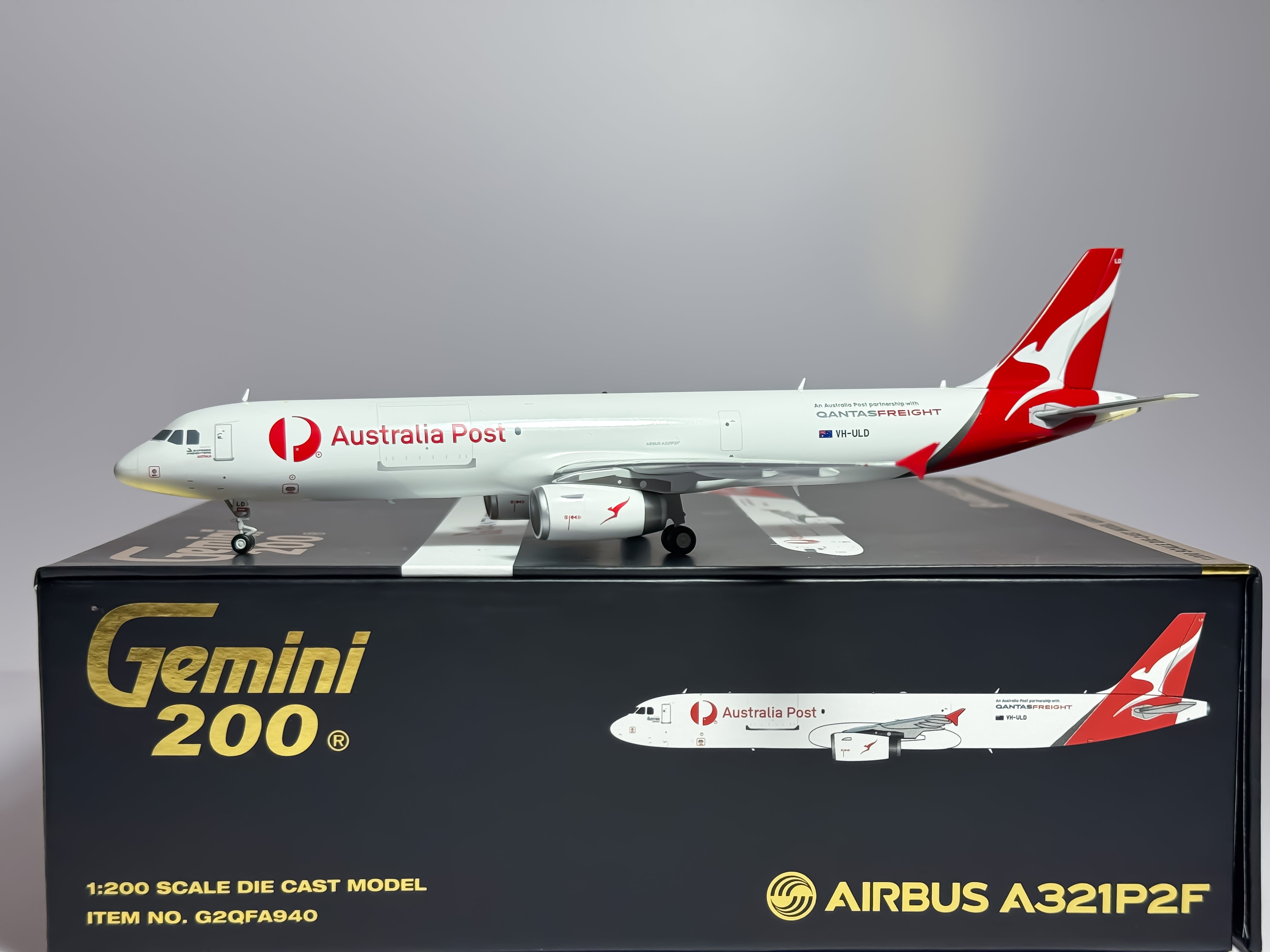 Qantas Freight Airbus A321P2F 1:200 Gemini Jets VH-ULD (G2QFA940)