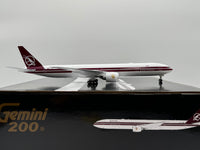 Gemini Jets 1:200 Qatar Airways Boeing 777-300ER A7-BAC 25th Anniversary G2QTR1145