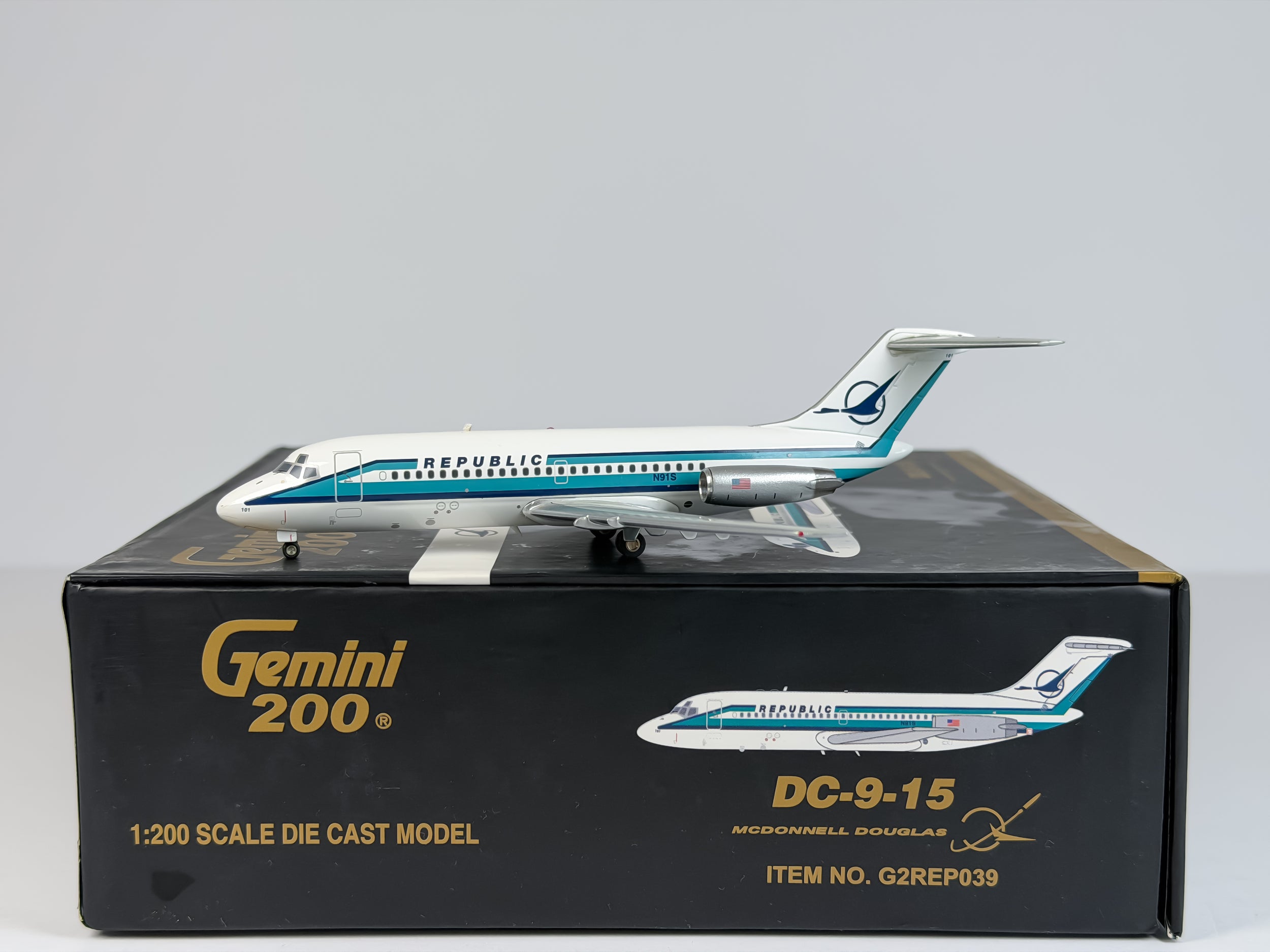 Republic Airlines Douglas DC-9-15 1:200 Gemini Jets N91S (G2REP039)