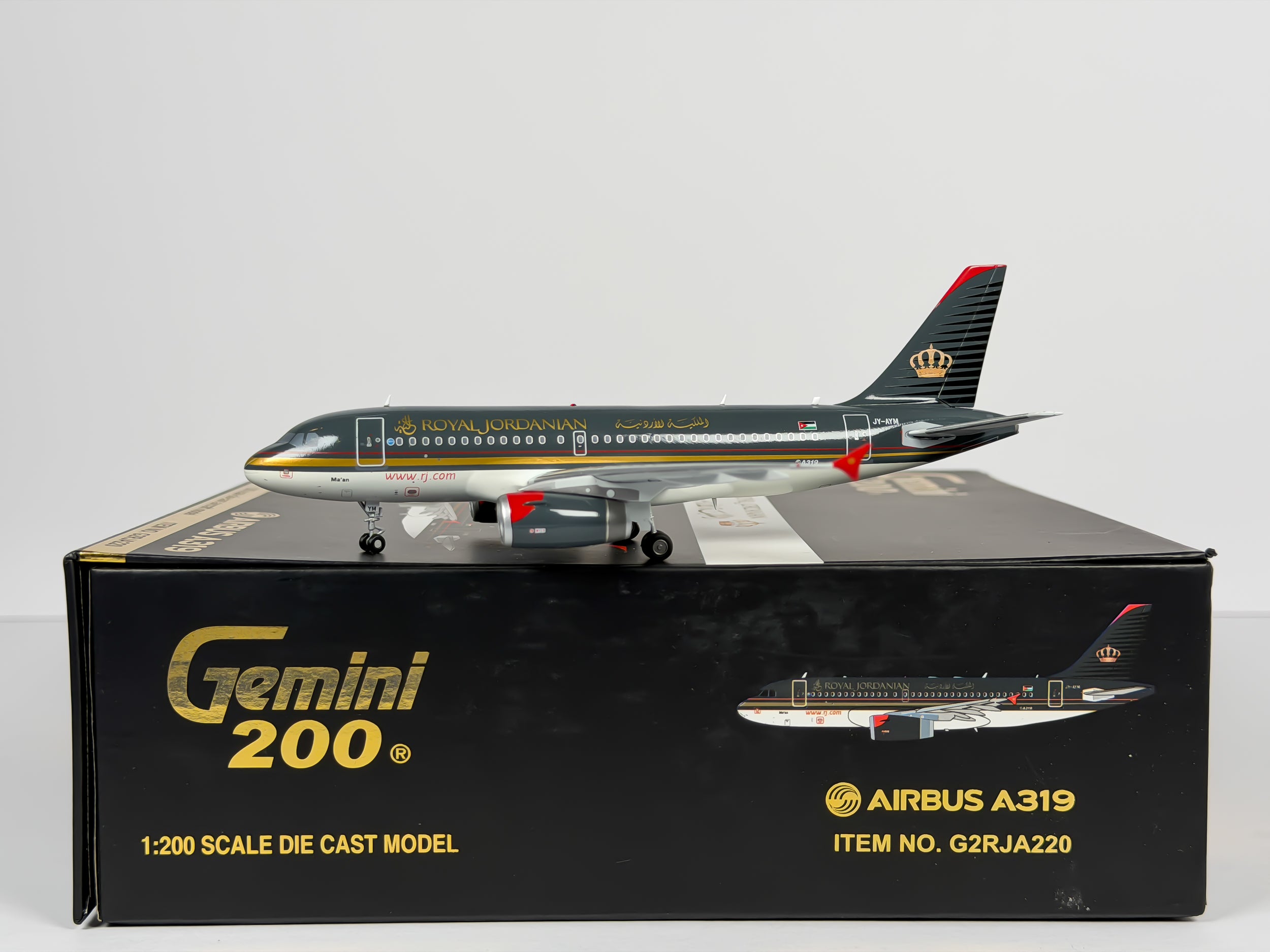 Royal Jordanian Airbus A319 1:200 Gemini Jets JY-AYM (G2RJA220)