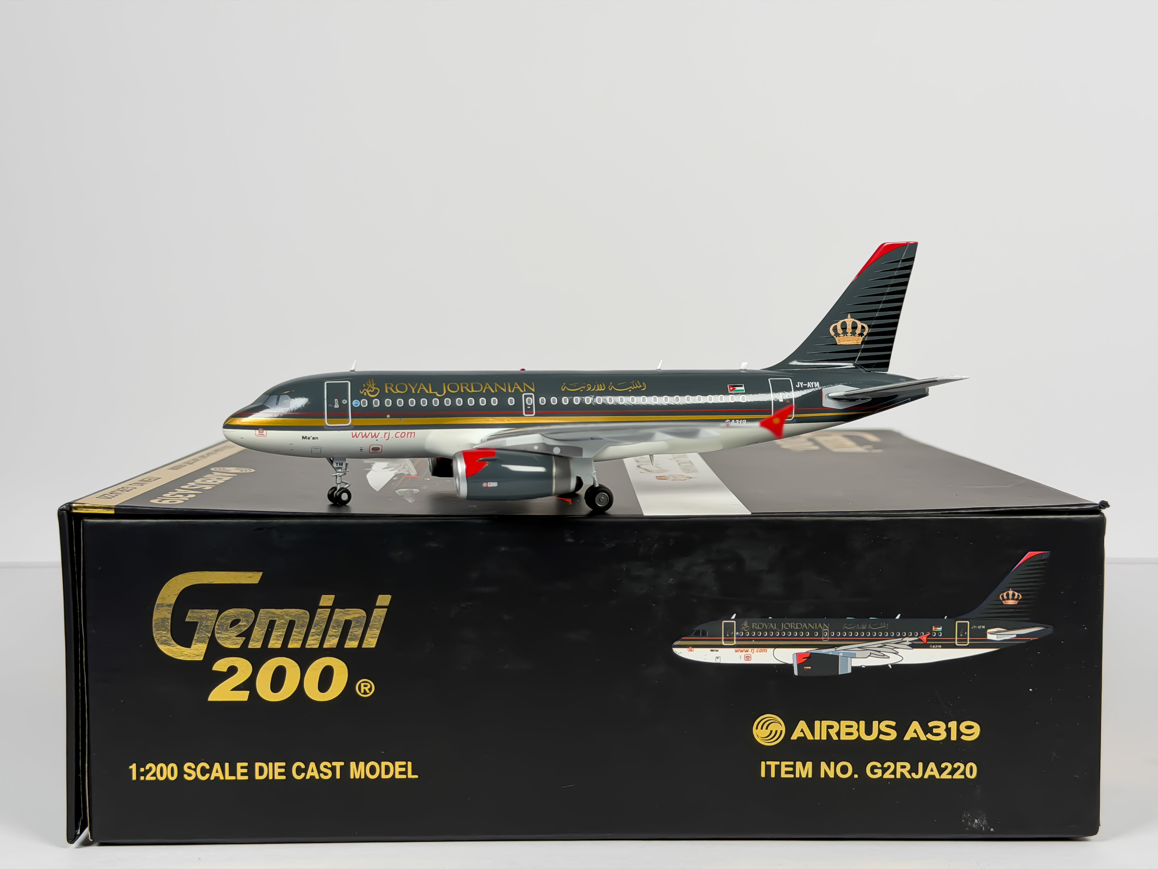 Royal Jordanian Airbus A319 1:200 Gemini Jets JY-AYM (G2RJA220)