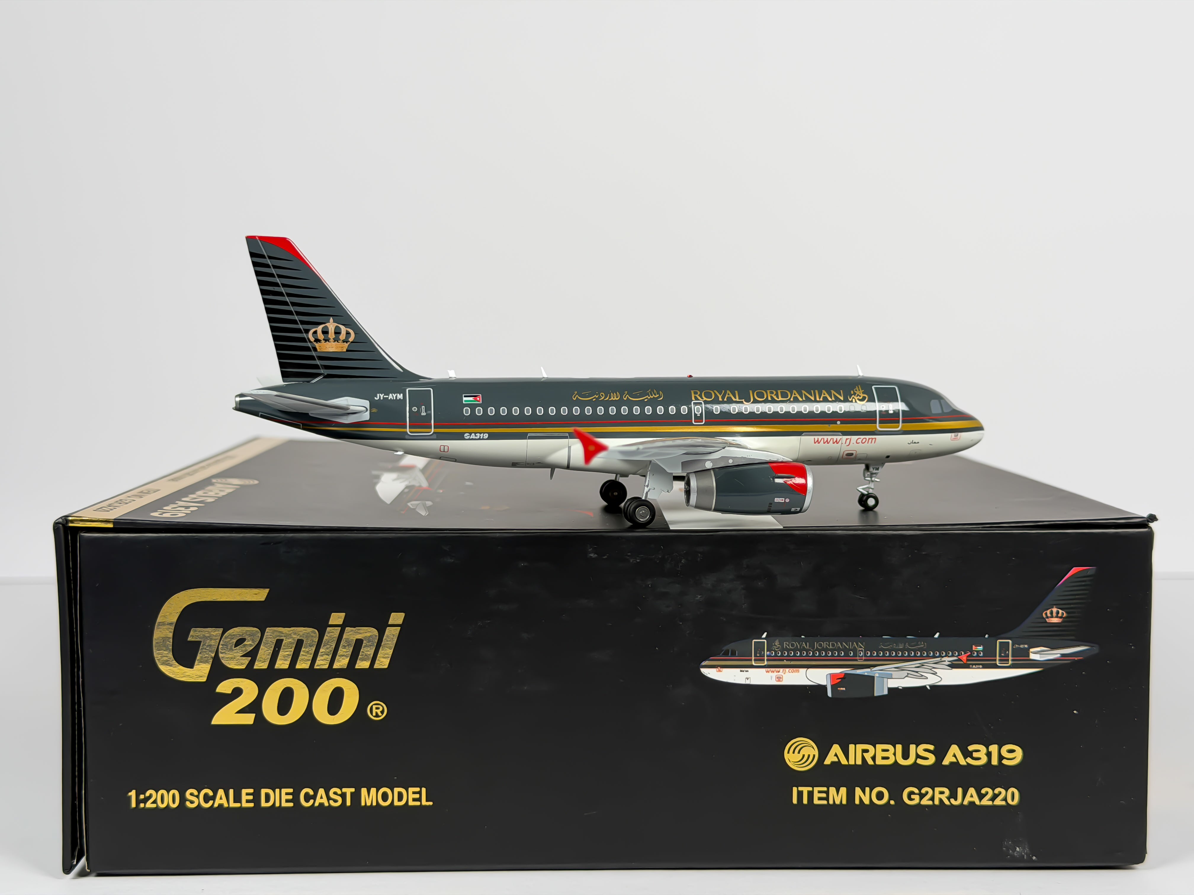 Royal Jordanian Airbus A319 1:200 Gemini Jets JY-AYM (G2RJA220)