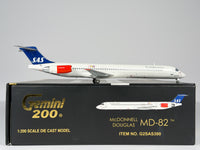 Scandinavian Airlines (SAS) McDonnell Douglas MD-82 1:200 Gemini Jets OY-KHG (G2SAS390)