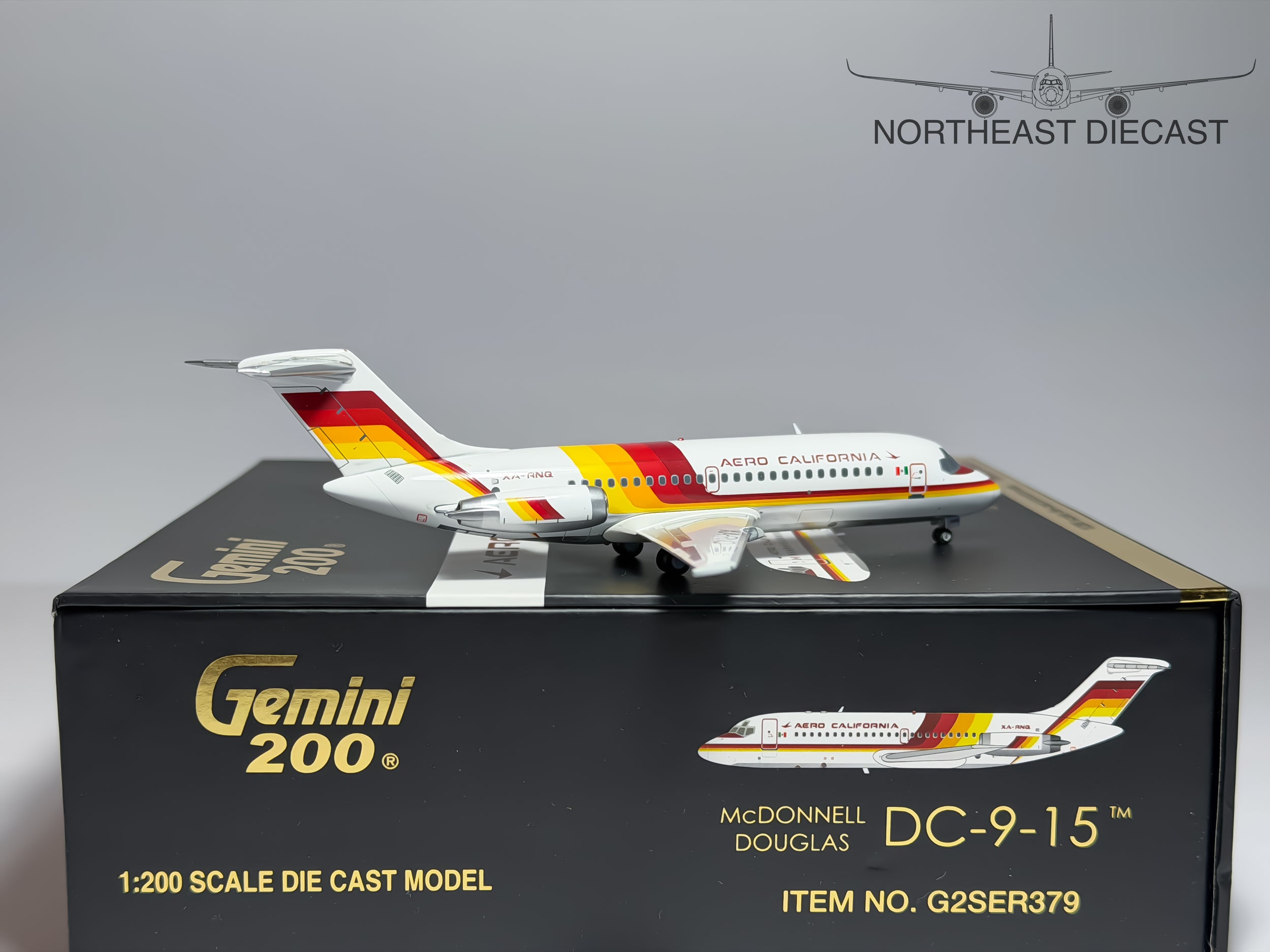 Aero California Douglas DC-9-15 1:200 Gemini Jets XA-RNQ (G2SER379)