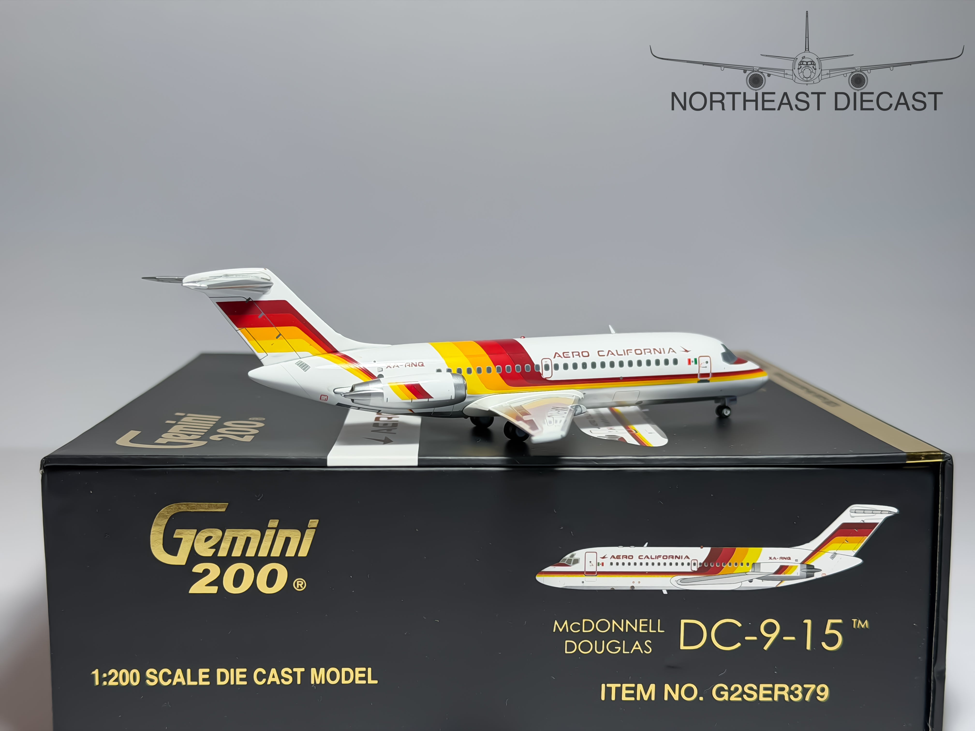 Aero California Douglas DC-9-15 1:200 Gemini Jets XA-RNQ (G2SER379)