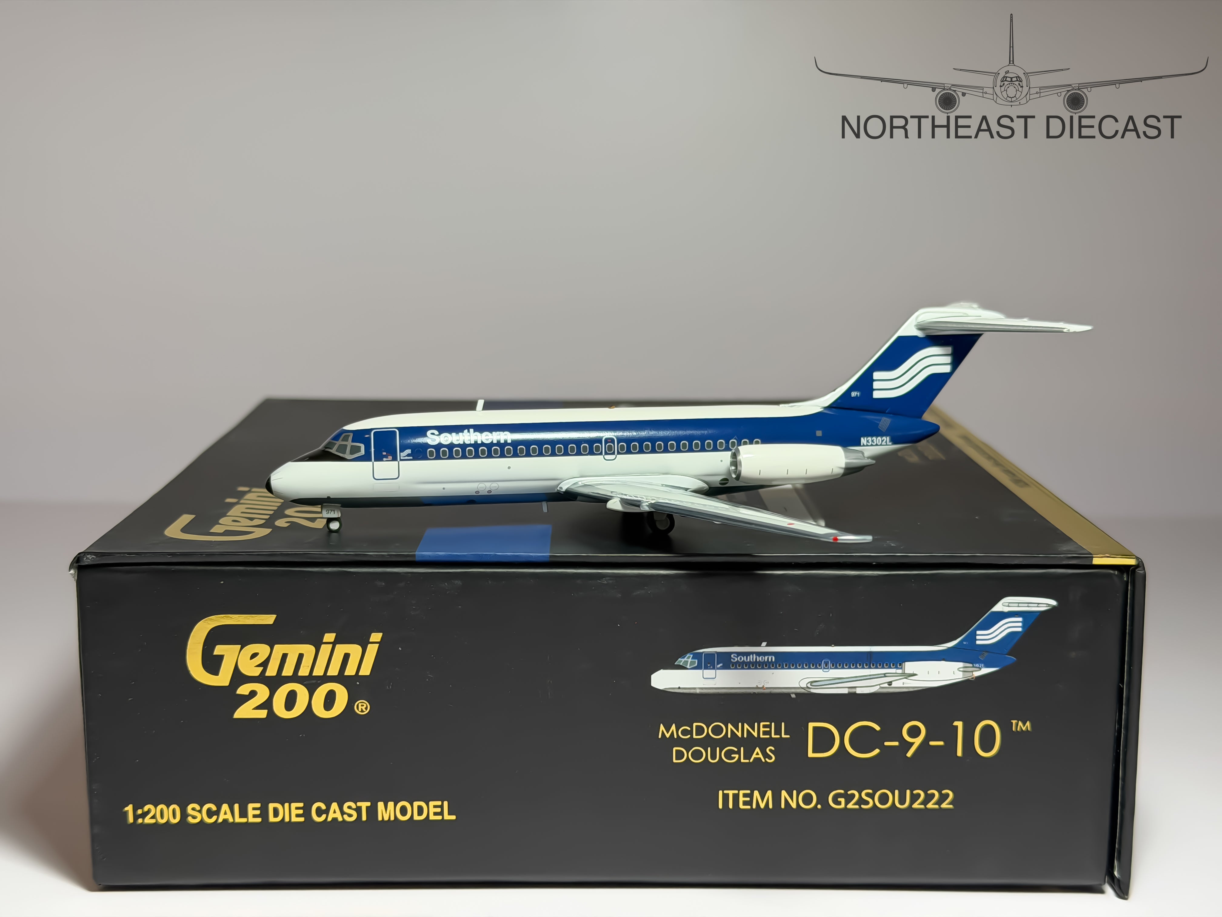 Southern Airways Douglas DC-9-10 1:200 Gemini Jets N3302L (G2SOU222)