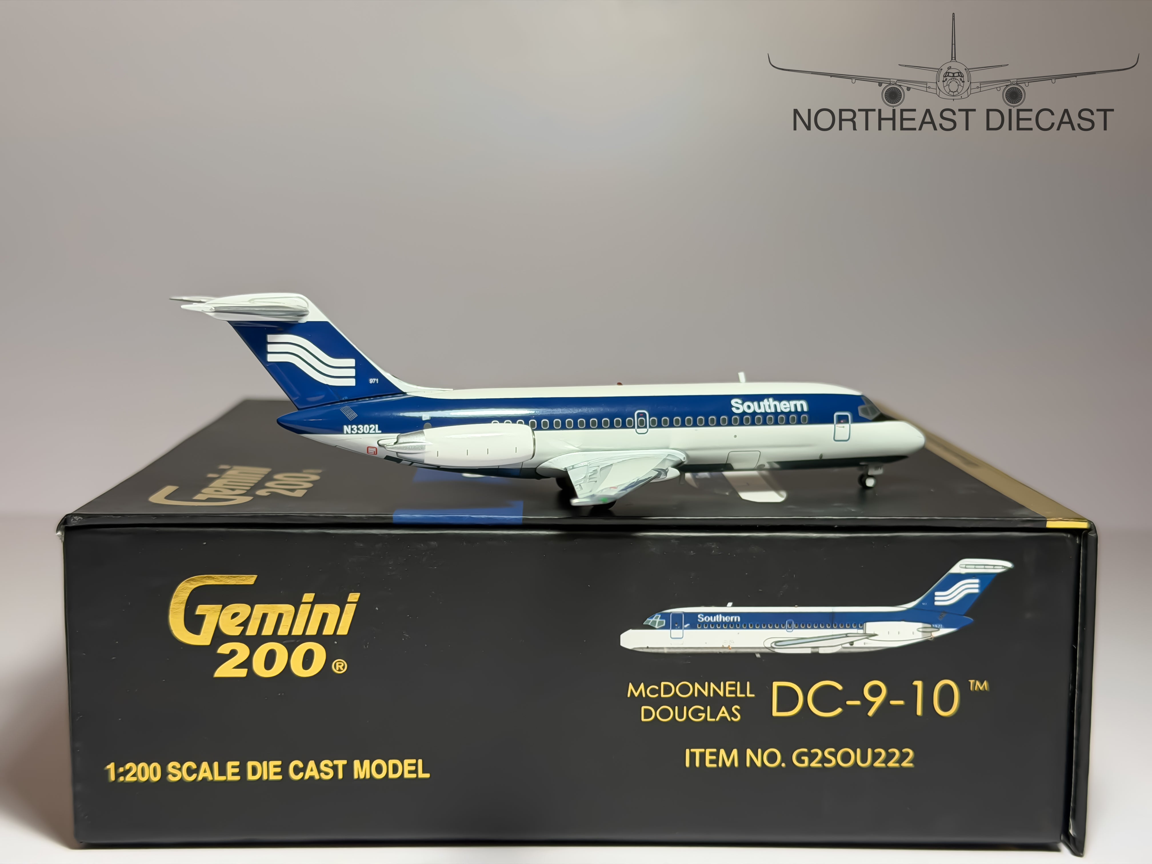 Southern Airways Douglas DC-9-10 1:200 Gemini Jets N3302L (G2SOU222)