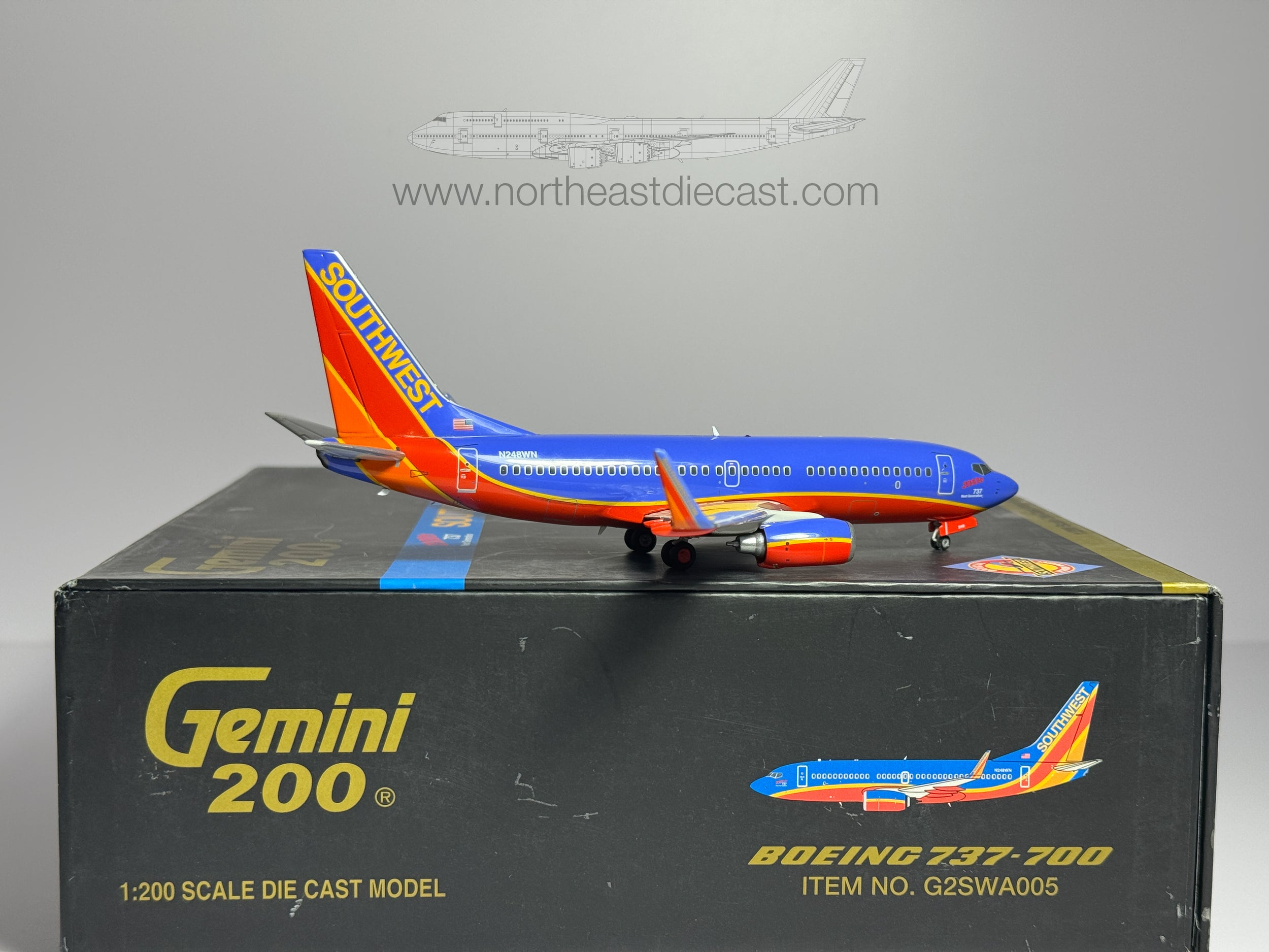 Southwest Airlines Boeing 737-700 1:200 Gemini Jets N248WN (G2SWA005)