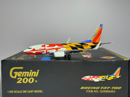 Gemini Jets 1:200 Southwest Boeing 737-700 N214WN Maryland One G2SWA063
