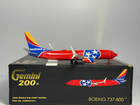 Gemini Jets 1:200 Southwest Boeing 737-800 N8620H Tennessee One G2SWA1011