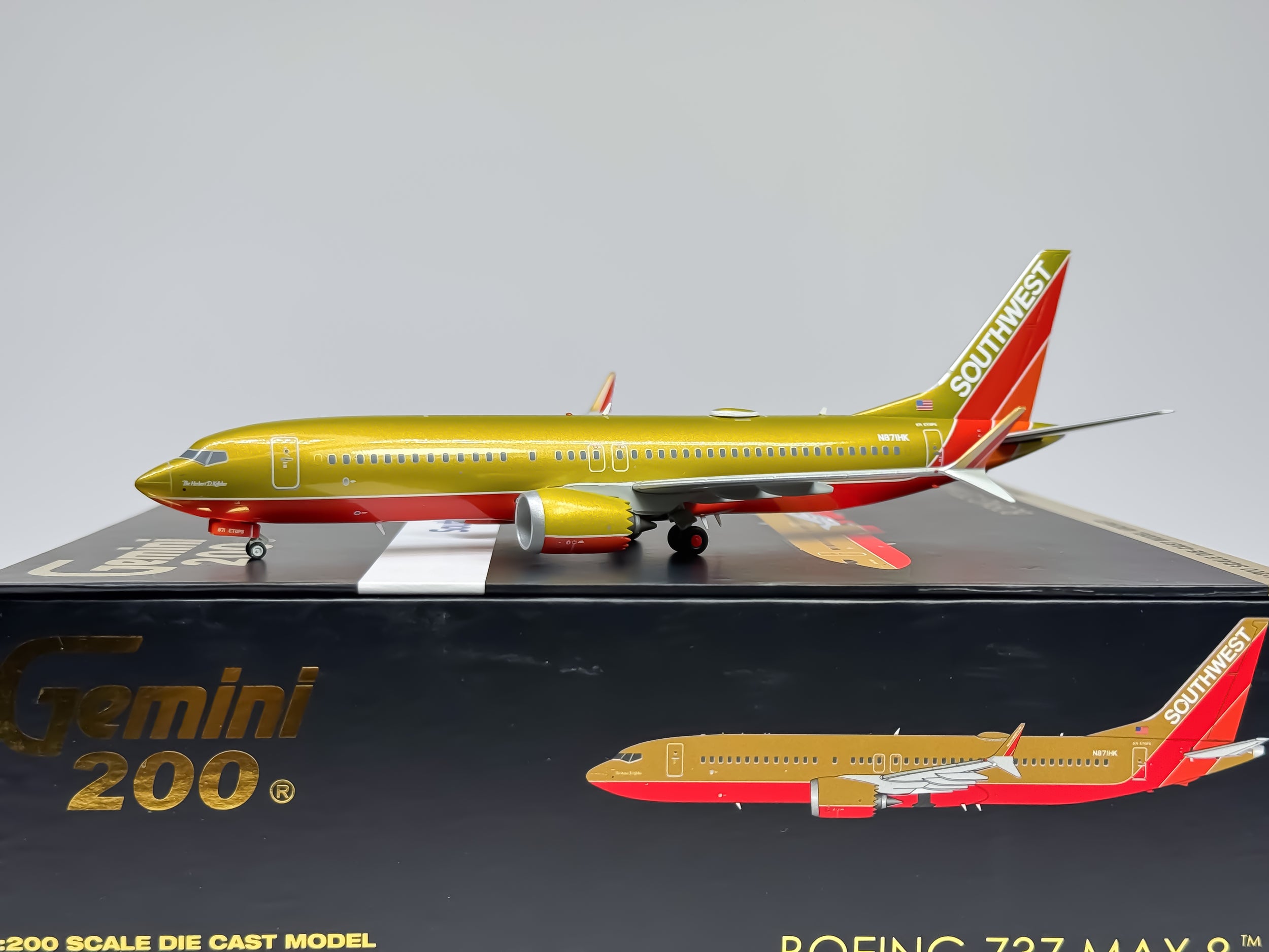 Southwest Airlines Boeing 737 MAX 8 1:200 Gemini Jets N871HK (G2SWA1216)