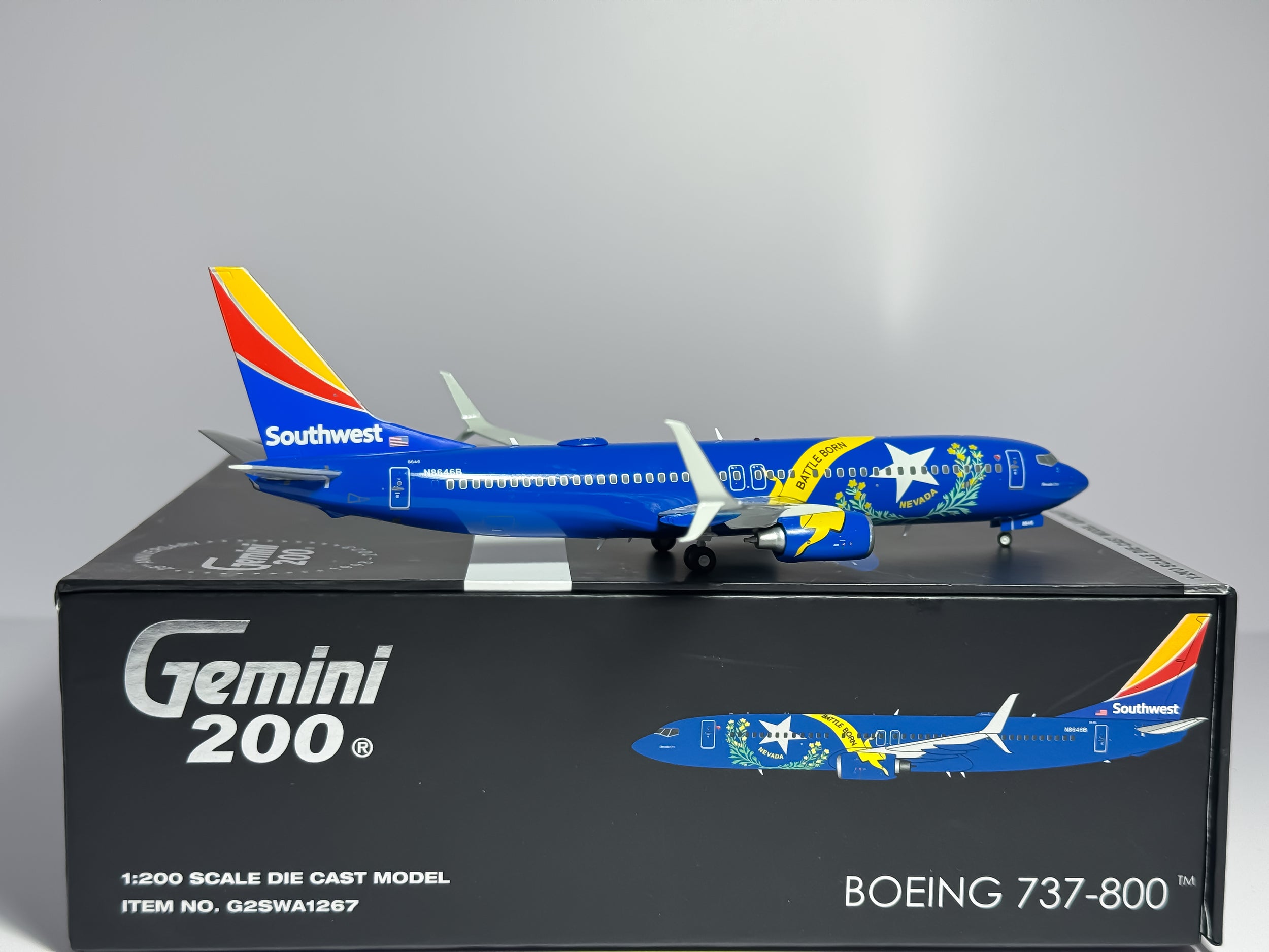 Southwest Airlines Boeing 737-800 1:200 Gemini Jets N8646B (G2SWA1267)