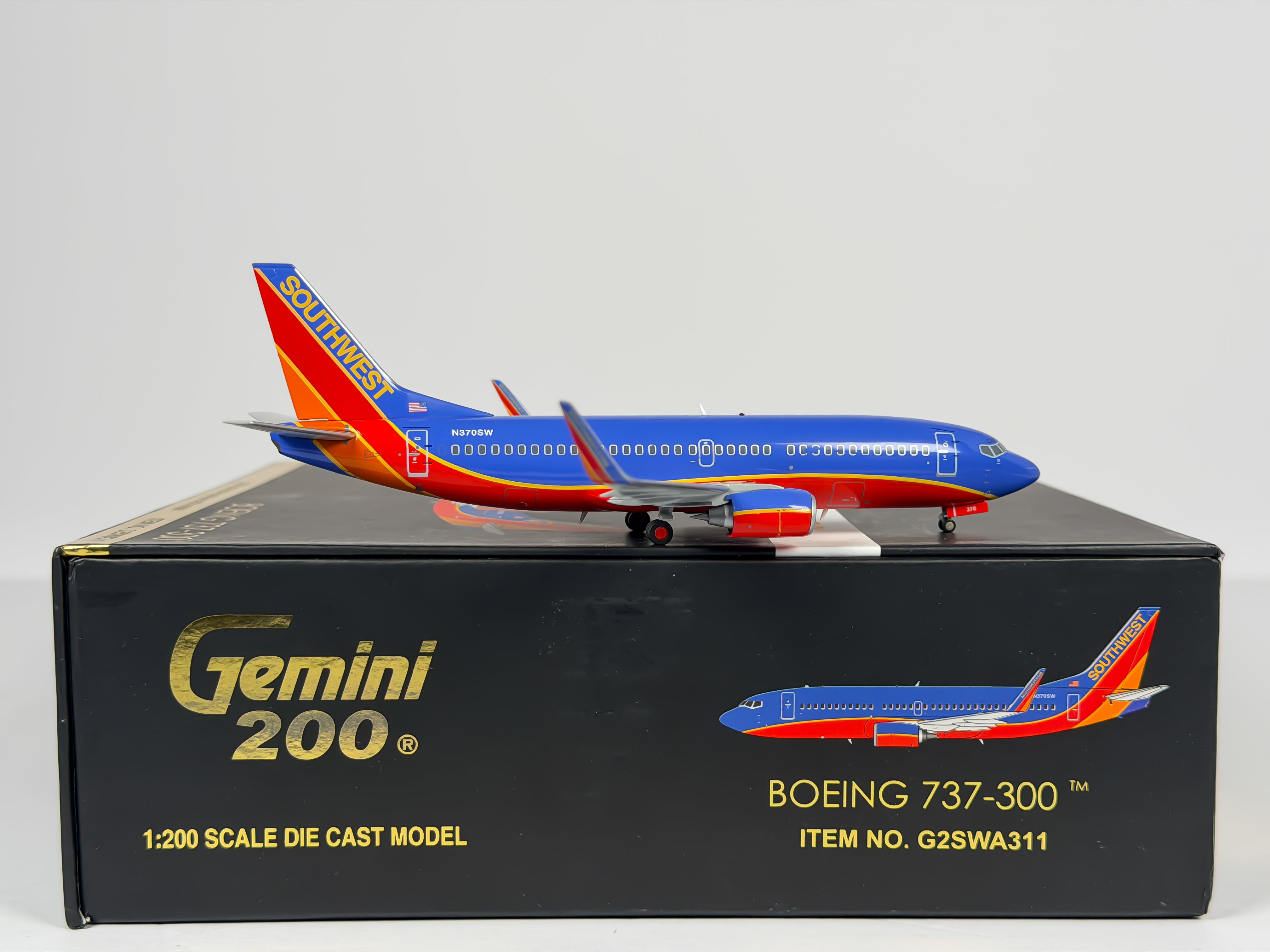 Southwest Airlines Boeing 737-300 1:200 Gemini Jets N370SW (G2SWA311)