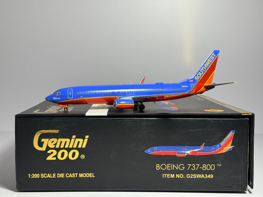 Gemini Jets 1:200 Southwest Boeing 737-800 N8301J Warrior One G2SWA349