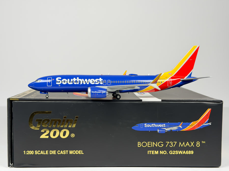 Southwest Airlines Boeing 737 MAX 8 1:200 Gemini Jets N8705Q (G2SWA689)