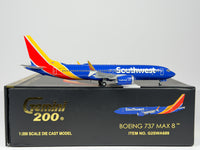 Southwest Airlines Boeing 737 MAX 8 1:200 Gemini Jets N8705Q (G2SWA689)