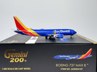 Southwest Airlines Boeing 737 MAX 8 1:200 Gemini Jets N8706W (G2SWA757)