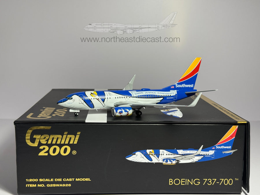 Southwest Airlines Boeing 737-700 1:200 Gemini Jets N946WN (G2SWA926)