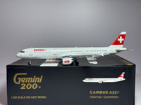 SWISS Airbus A321 1:200 Gemini Jets HB-IOD (G2SWR081)