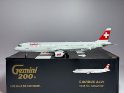 SWISS Airbus A321 1:200 Gemini Jets HB-IOD (G2SWR081)