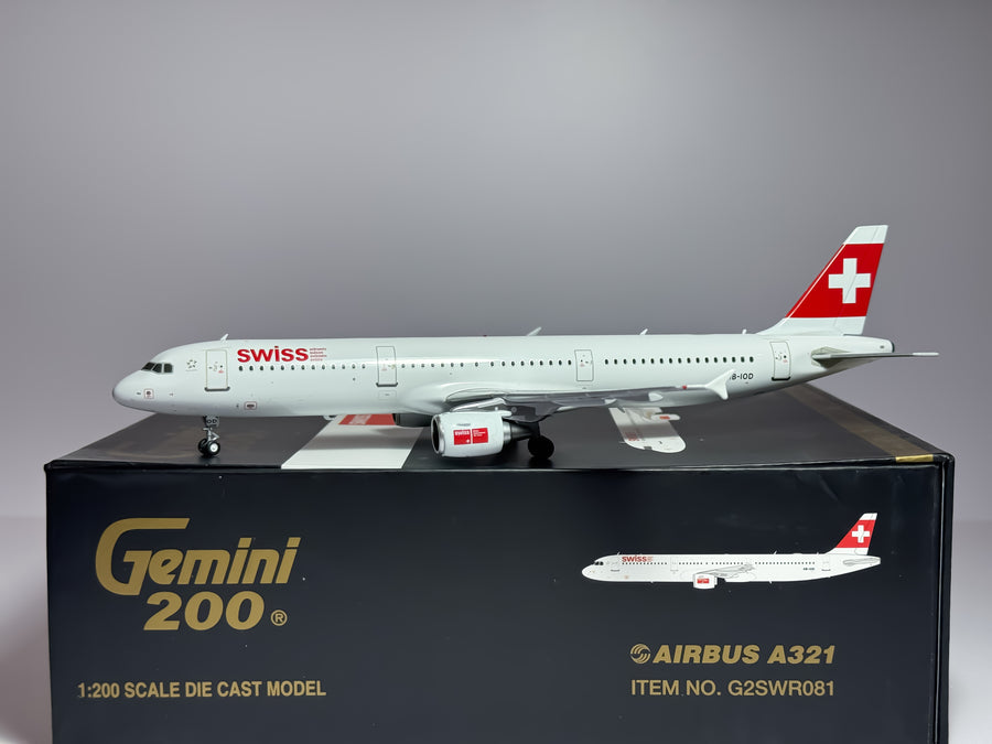 SWISS Airbus A321 1:200 Gemini Jets HB-IOD (G2SWR081)