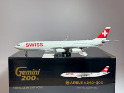 SWISS Airbus A340-300 1:200 Gemini Jets HB-JMK (G2SWR382)